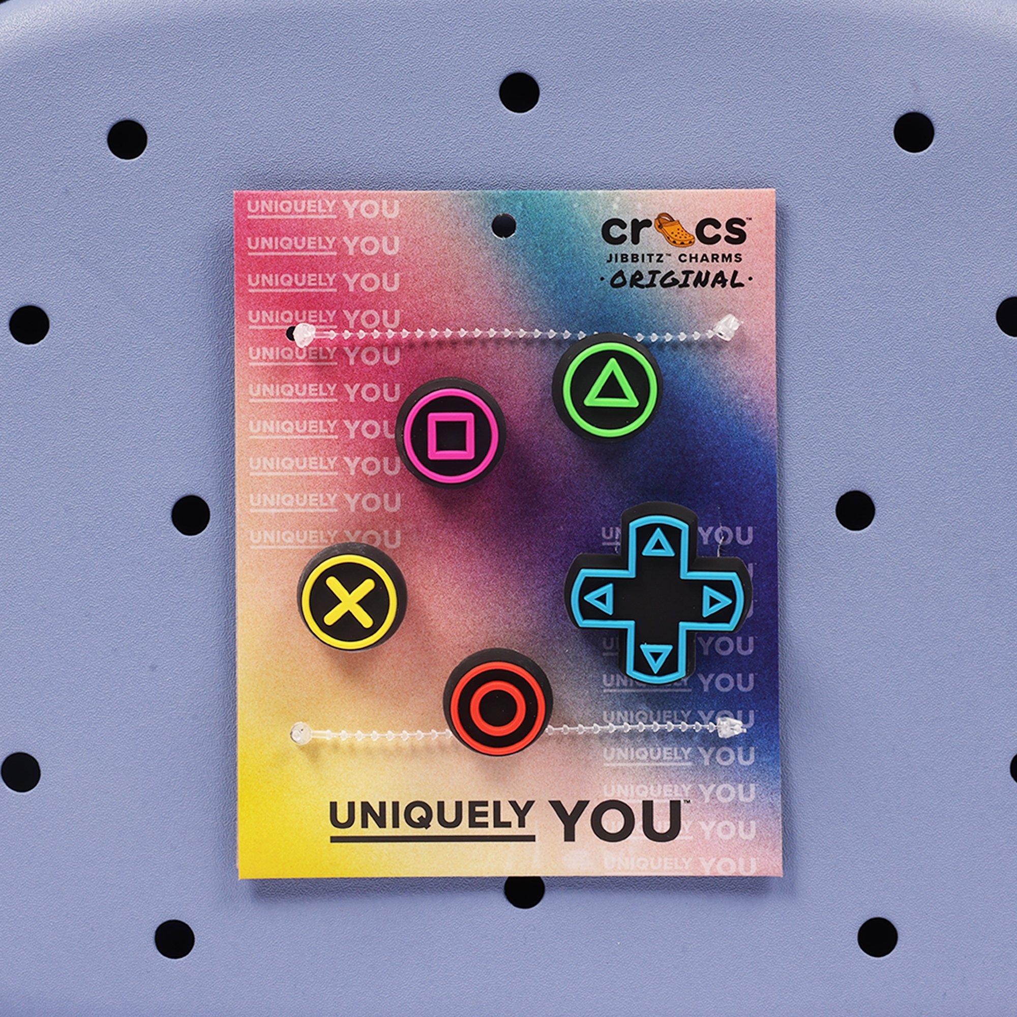 Crocs Back to School Customizable Backpack with EVA Front Pocket and Gaming Jibbitz Charms - Blue - BLUE