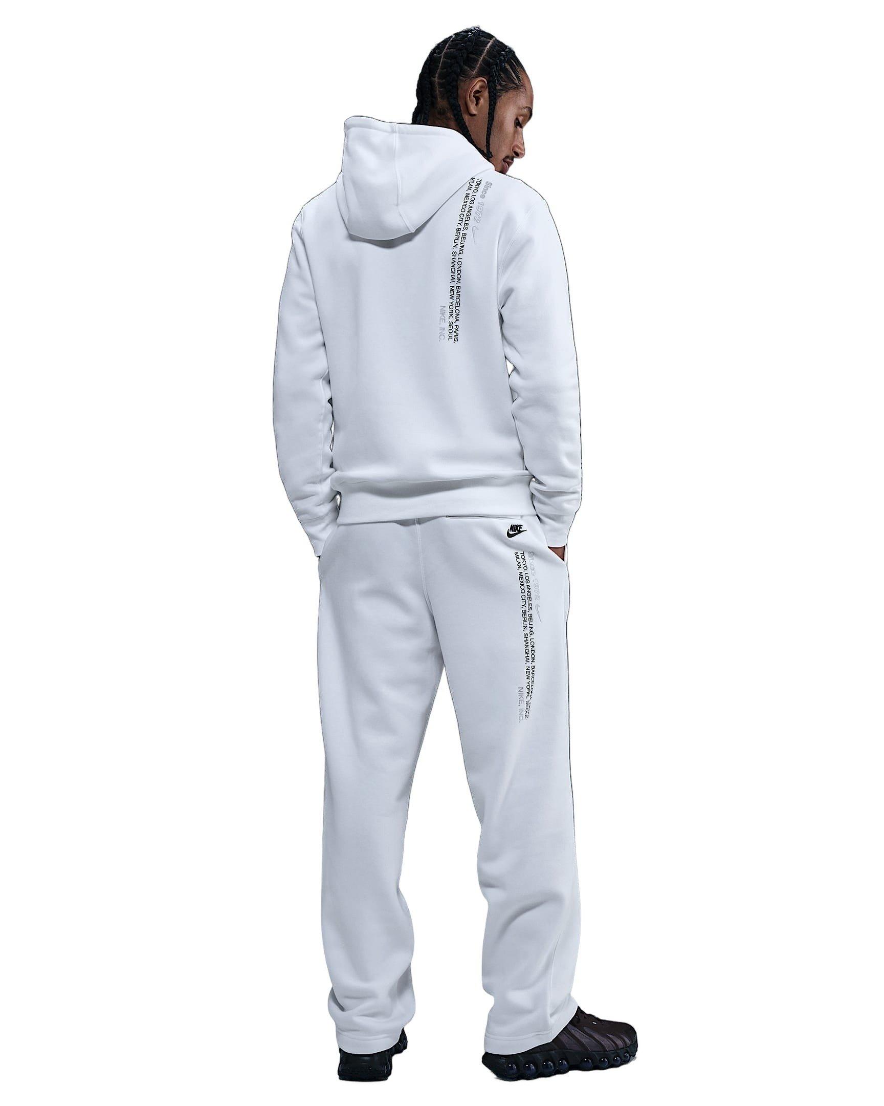 Nike Men's Sportswear Club Bungee Pants - WHITE Thumbnail View 2