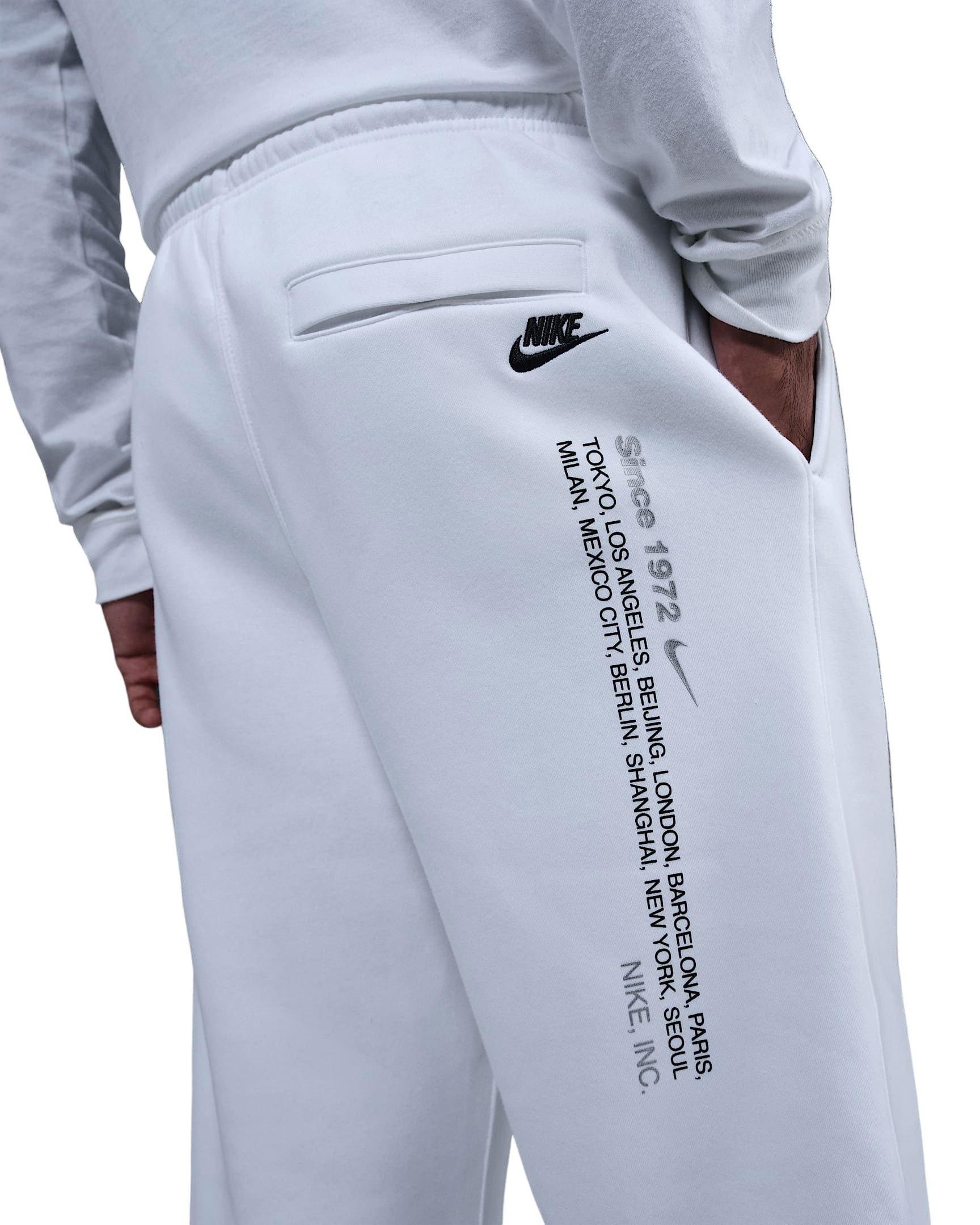 Nike Men's Sportswear Club Bungee Pants - WHITE Thumbnail View 4