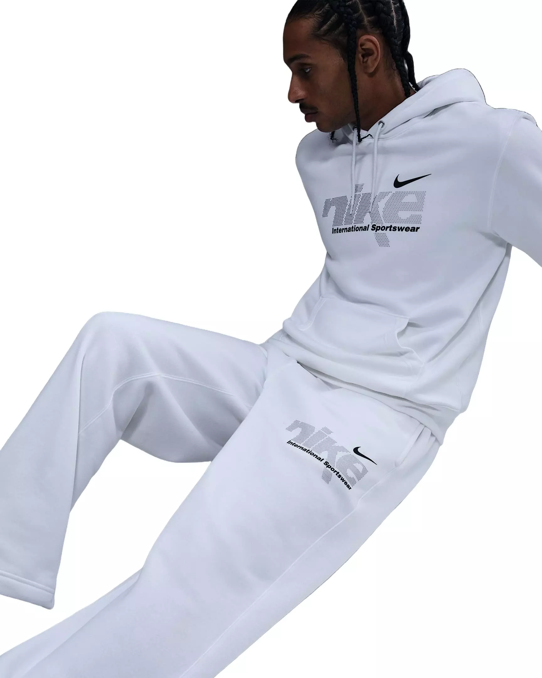 Nike Men's Sportswear Club Bungee Pants - WHITE