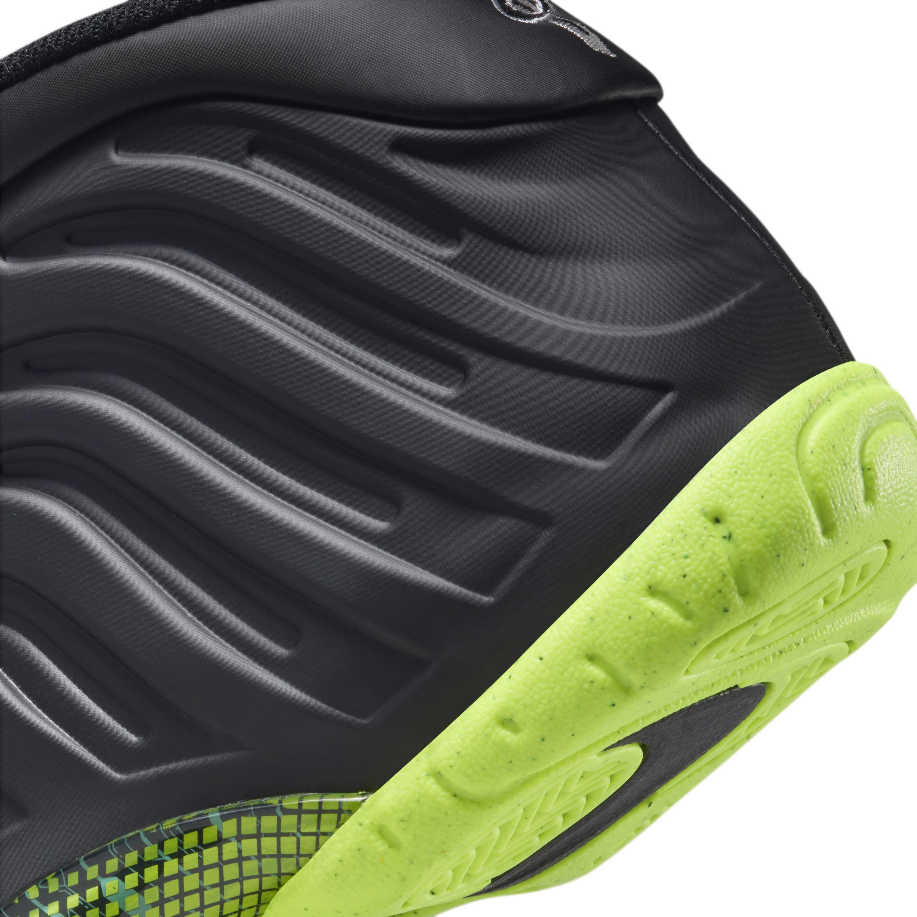 Nike Little Posite One Grade School Boys' "Black/Metallic Silver/Volt/Clear Jade" Shoe