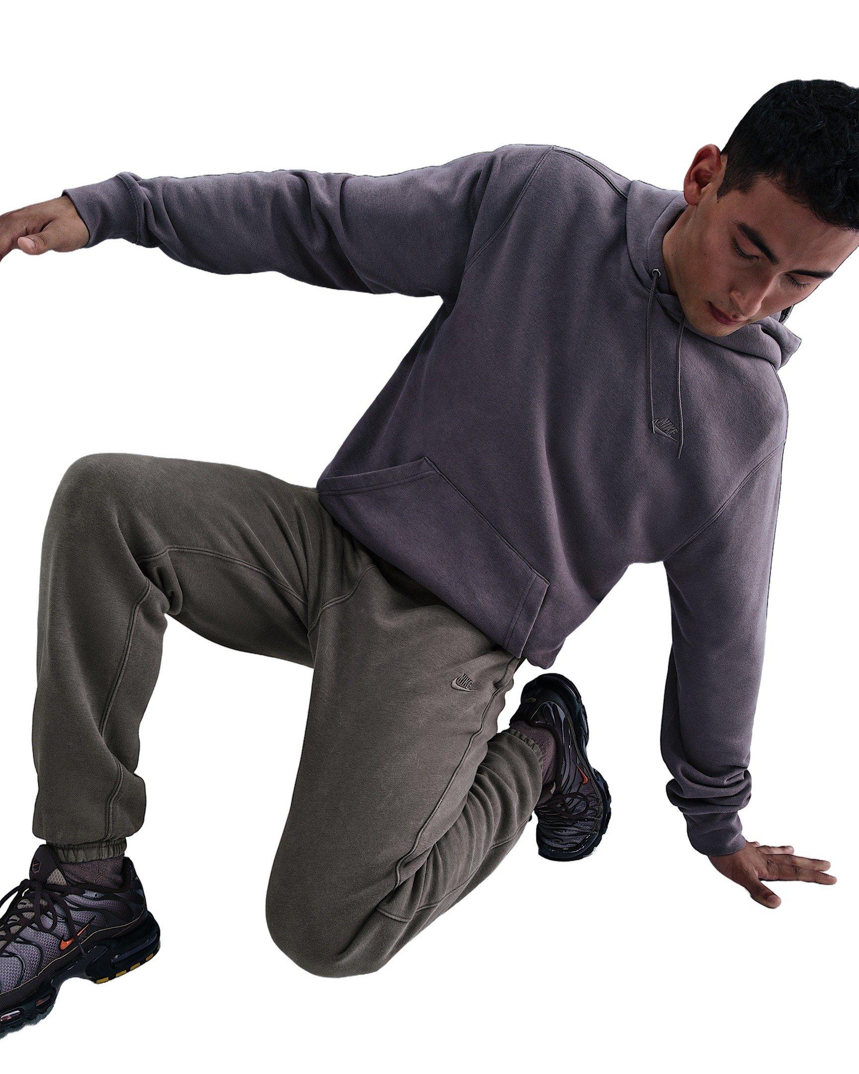 Nike Men's Sportswear BB Washed Cuffed Fleece Pants - Stone - STONE  Thumbnail View 3