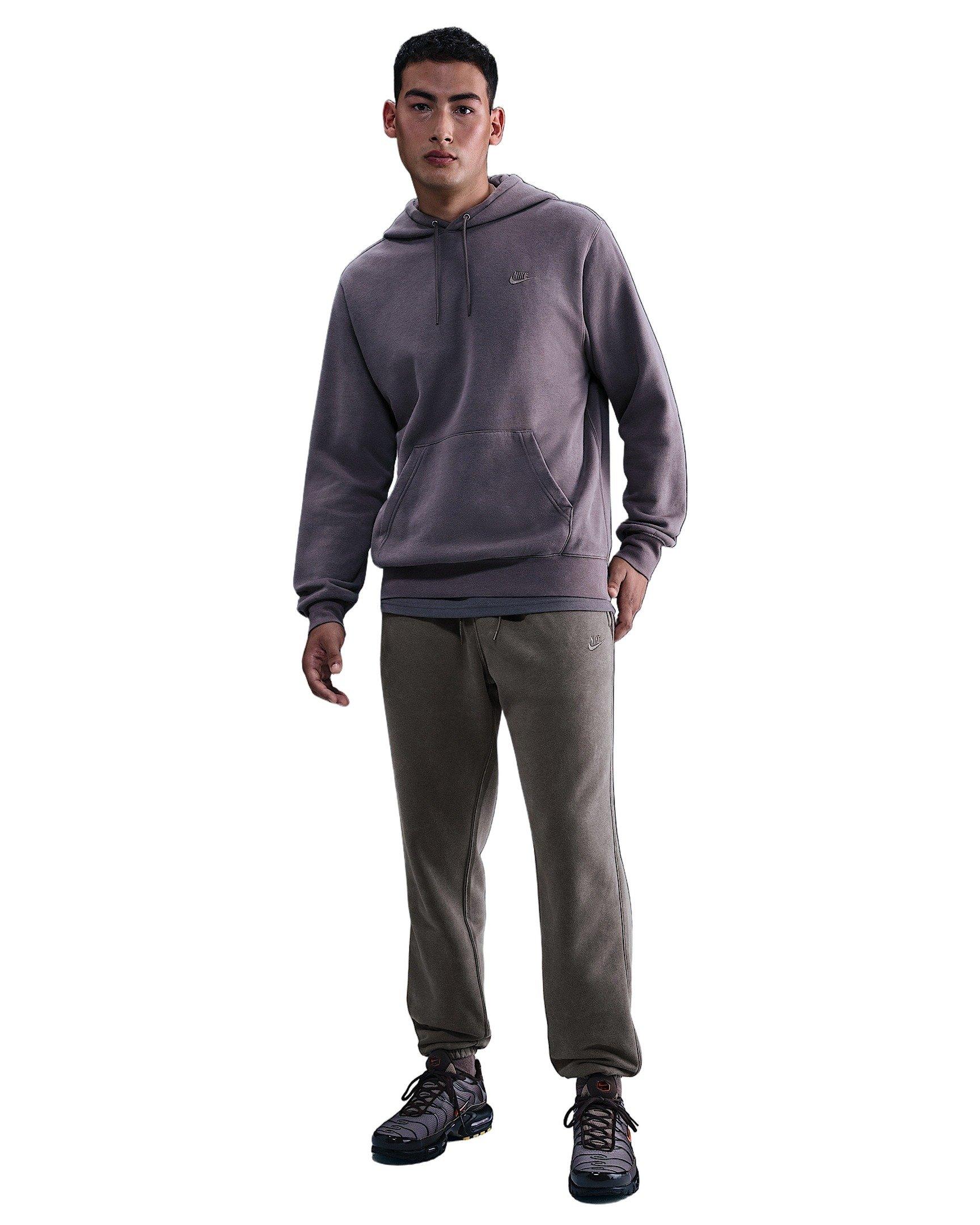 Nike Men's Sportswear BB Washed Cuffed Fleece Pants - Stone - STONE  Thumbnail View 4