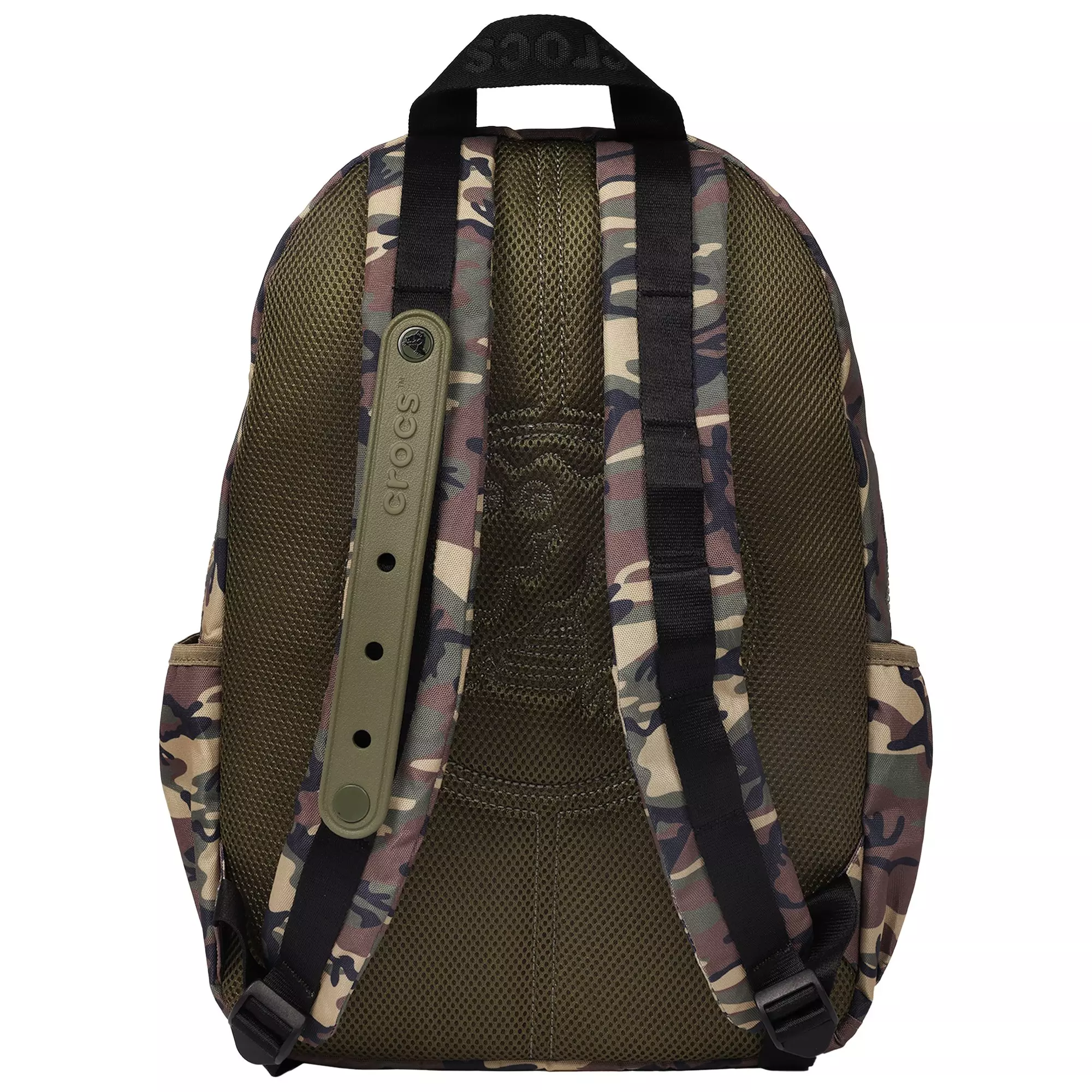 Crocs Back to School Customizable Backpack with EVA Front Pocket and Football Jibbitz Charms - Camo - CAMOUFLAGE