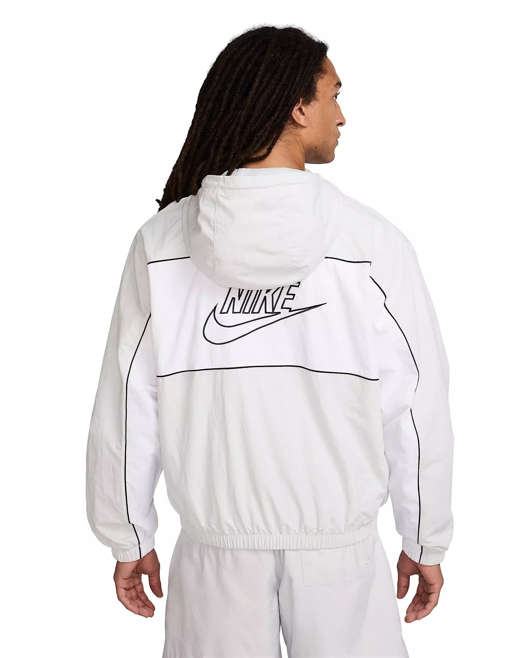 Nike Men's Club Hooded Jacket - Light Grey - LIGHT GREY