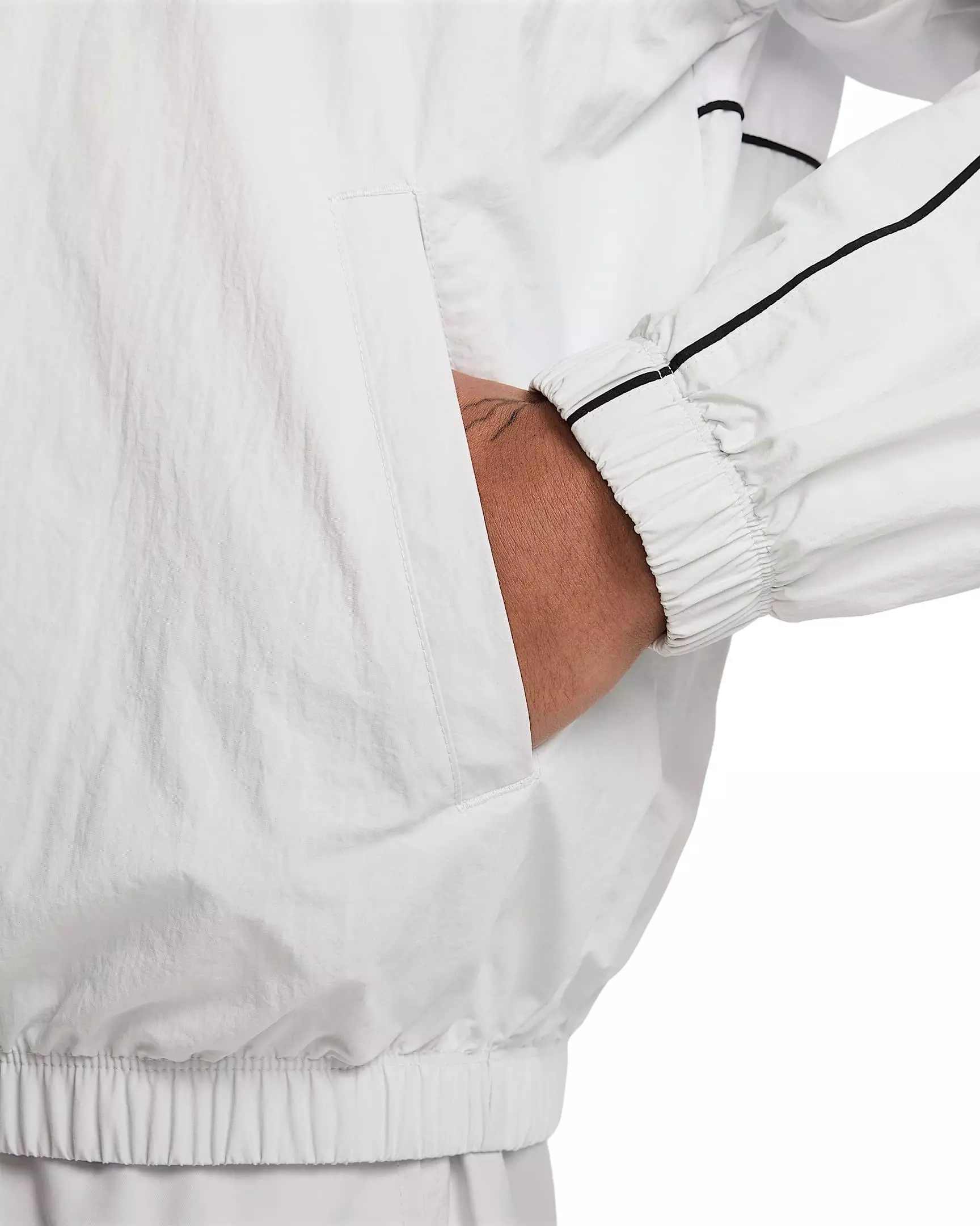 Nike Men's Club Hooded Jacket - Light Grey - LIGHT GREY