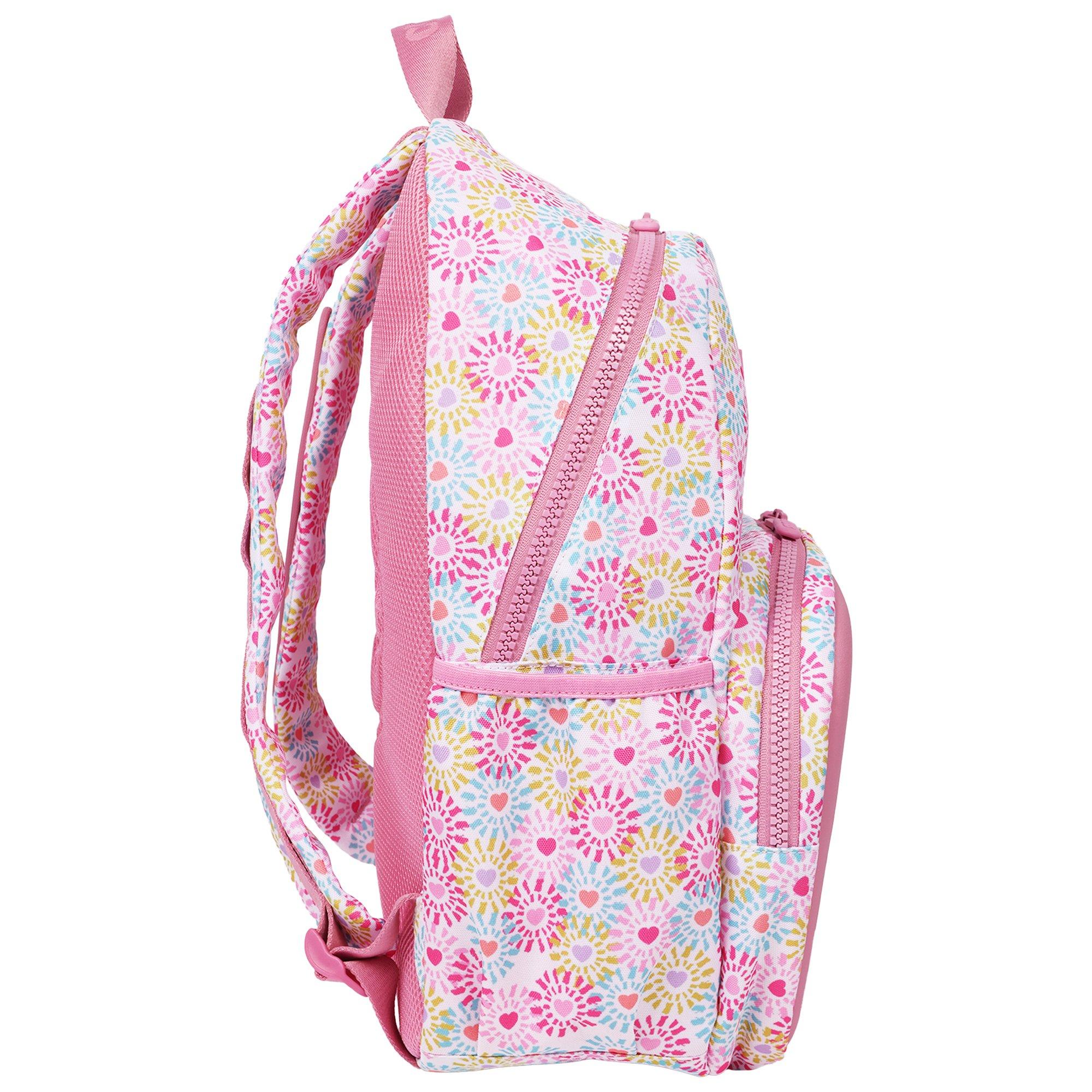 Crocs Back to School Customizable Backpack with EVA Front Pocket and Floral Jibbitz Charms - Rose - ROSE
