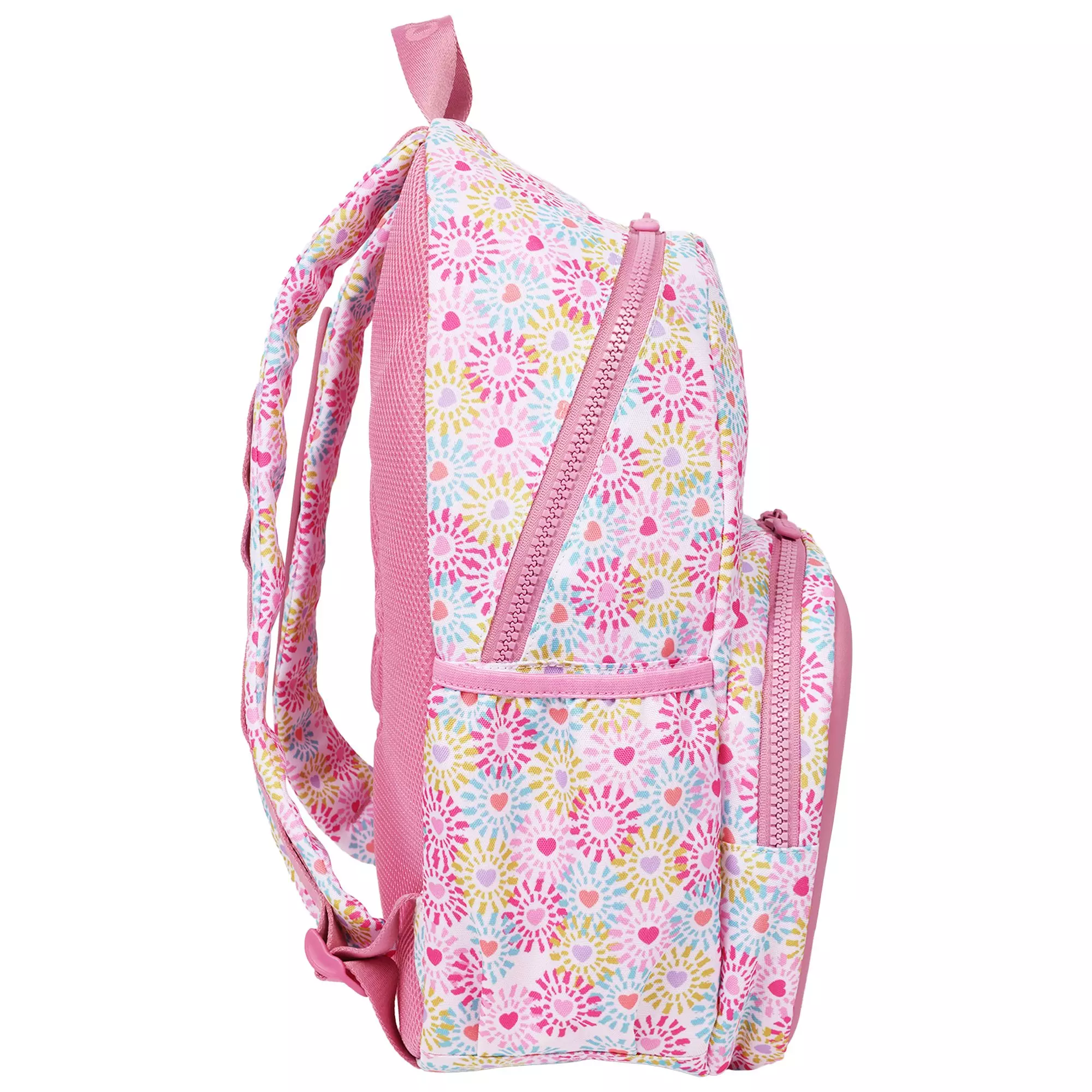 Crocs Back to School Customizable Backpack with EVA Front Pocket and Floral Jibbitz Charms - Rose - ROSE