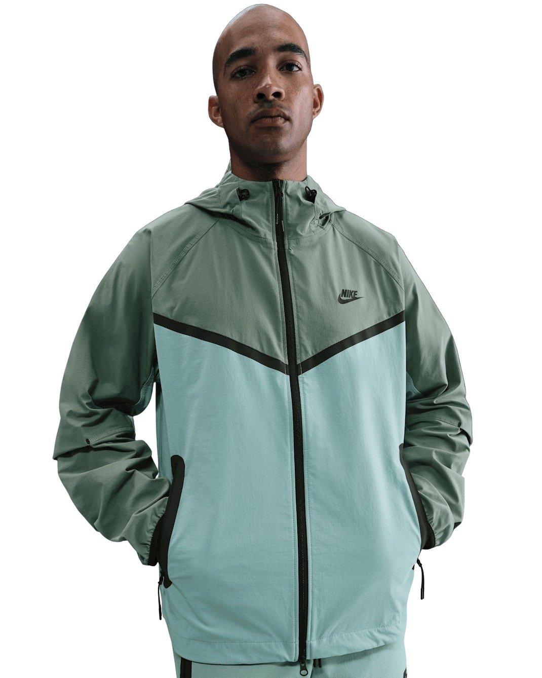 Nike Men's Tech Woven Jacket - Cannon/Green - CANNON/GREEN Thumbnail View 1