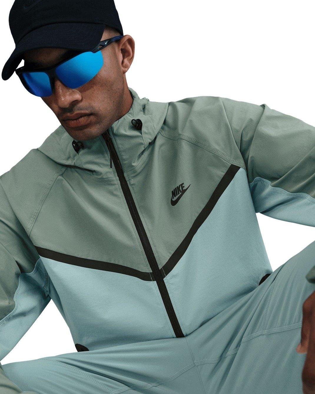 Nike Men's Tech Woven Jacket - Cannon/Green - CANNON/GREEN Thumbnail View 3
