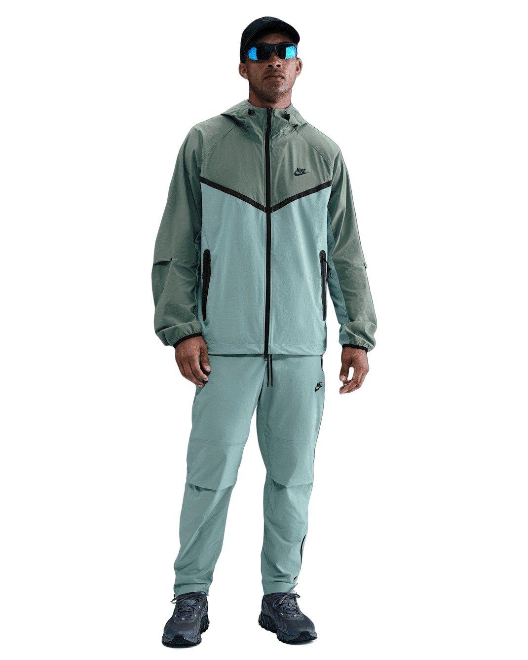 Nike Men's Tech Woven Jacket - Cannon/Green - CANNON/GREEN Thumbnail View 5