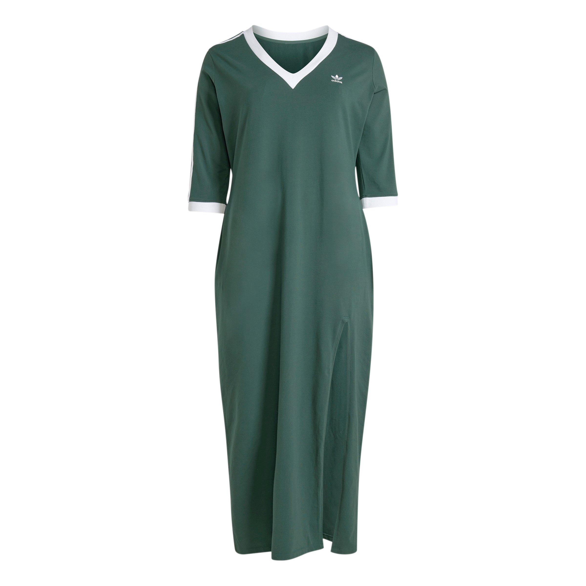 アディダス☆ADICOLOR CLASSICS 3-STRIPES MAXI DRESS☆選択3色 adidas Originals adicolor 3-Stripes V-Neck Maxi Dress (PS