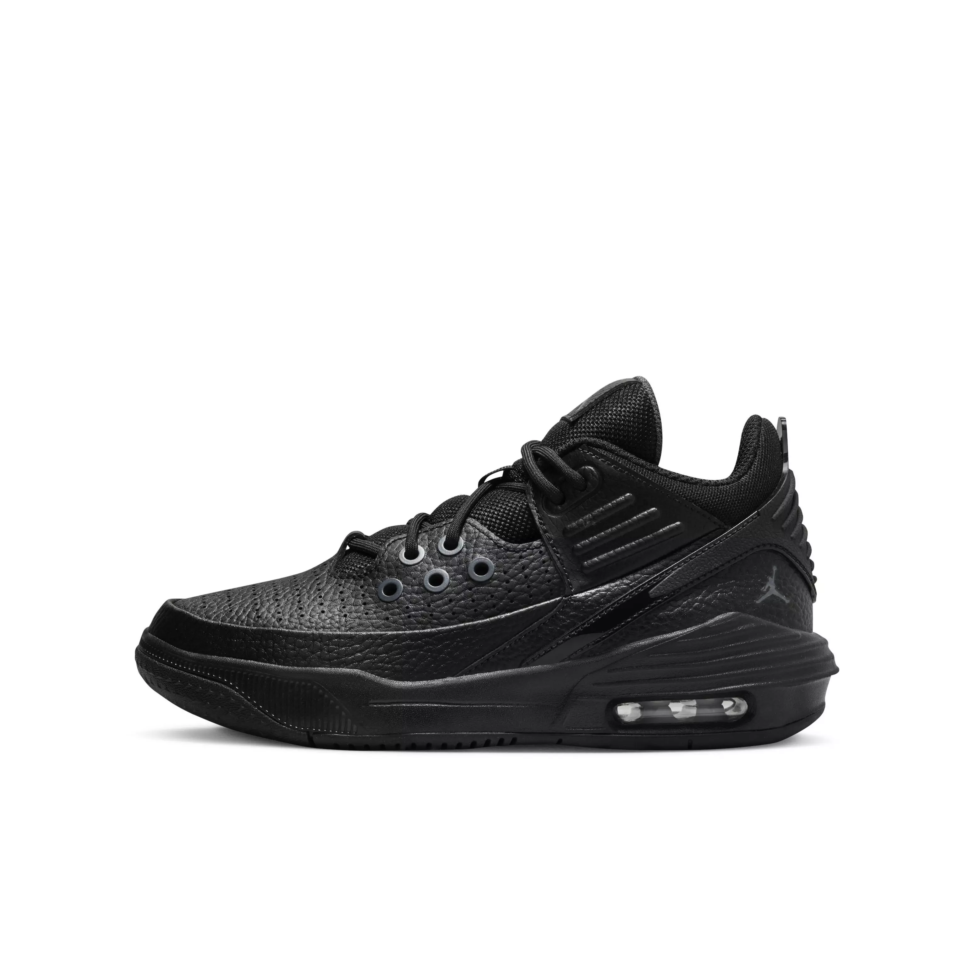 Jordan Max Aura 5 "Black/Anthracite/Black" Grade School Boys' Shoe - BLACK/ANTHRACITE/BLACK