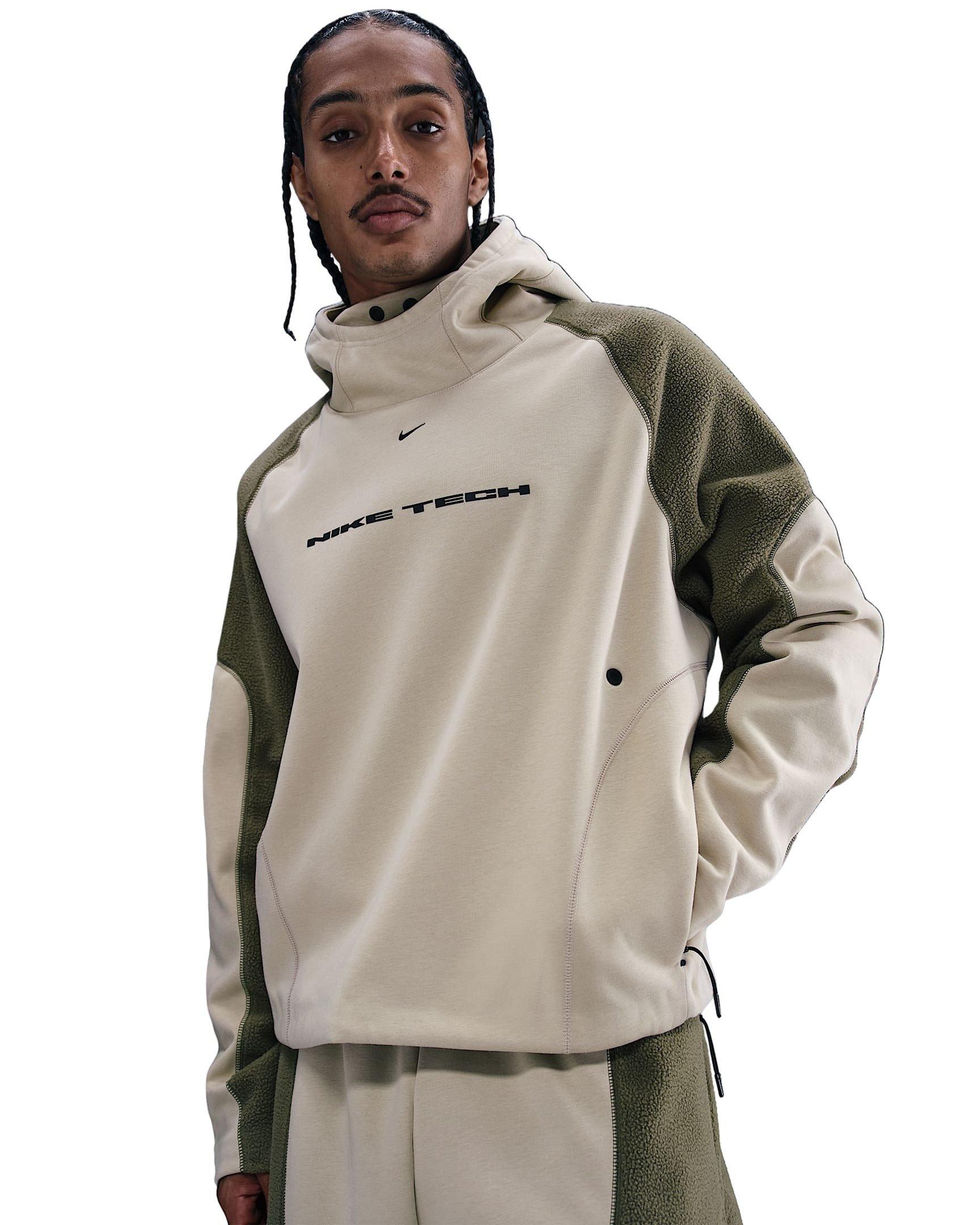 Nike Men's Tech Boreas Oversized Hoodie - BROWN Thumbnail View 1