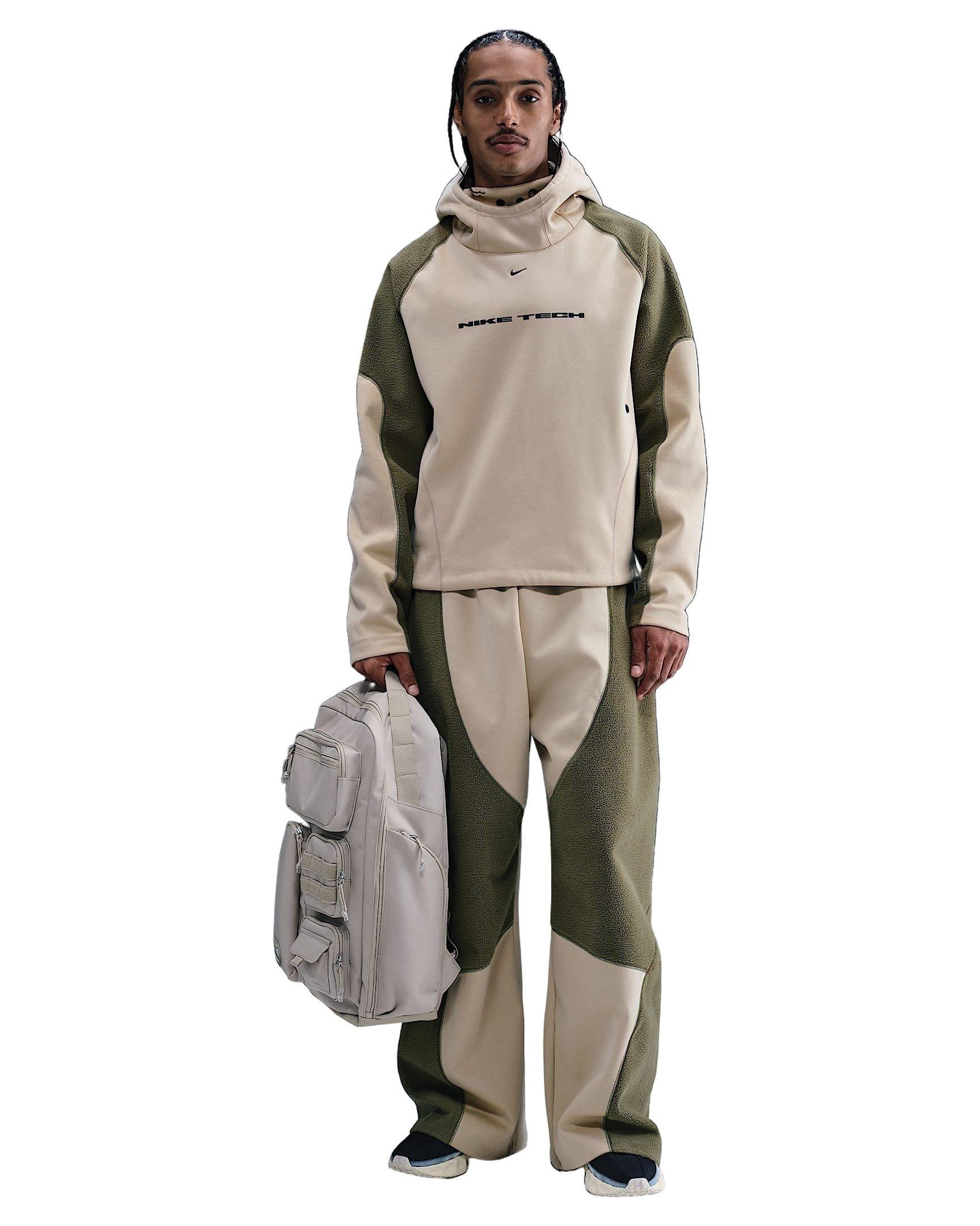 Nike Men's Tech Boreas Oversized Hoodie - BROWN Thumbnail View 6