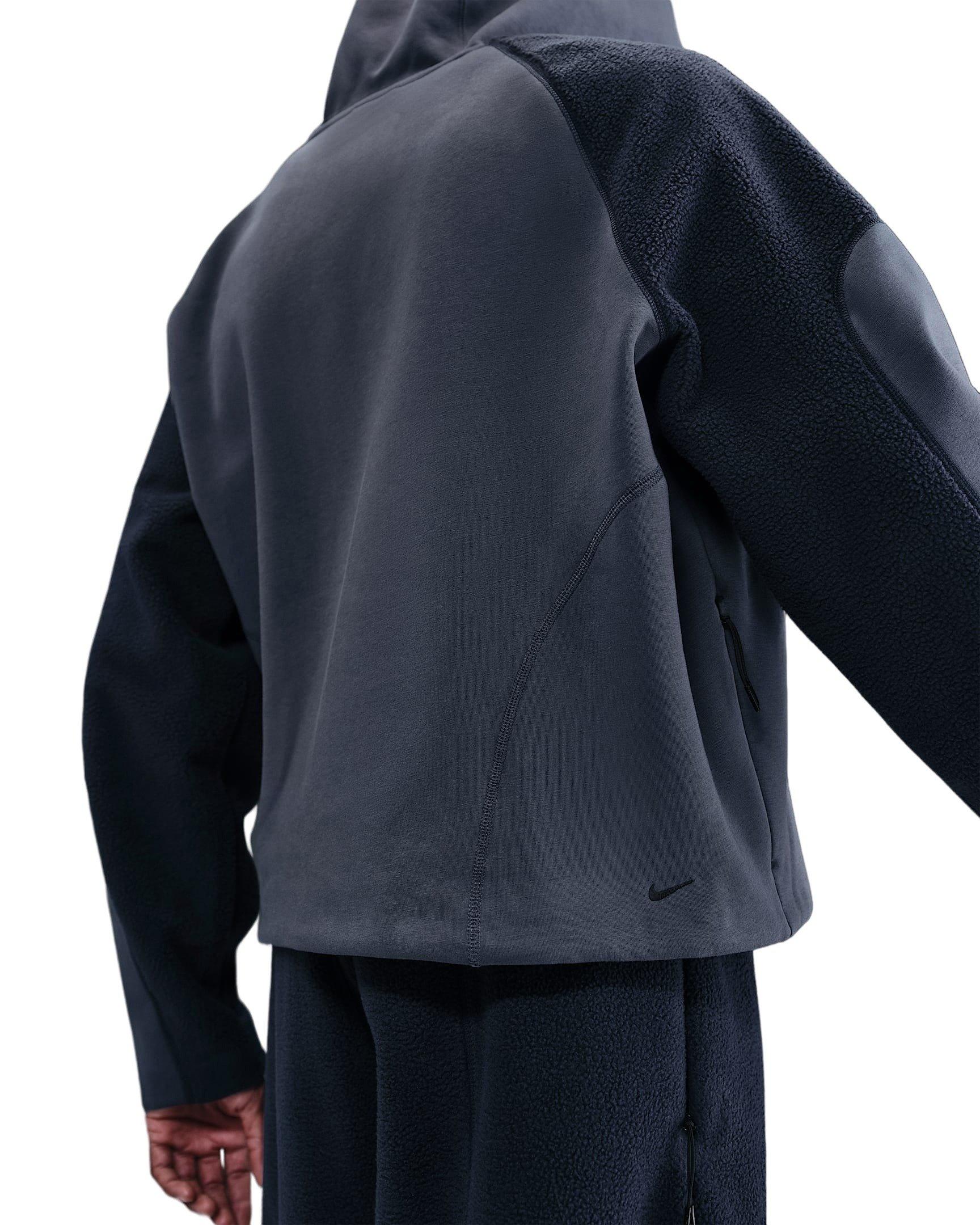 Nike Men's Tech Boreas Oversized Hoodie - BLUE Thumbnail View 2