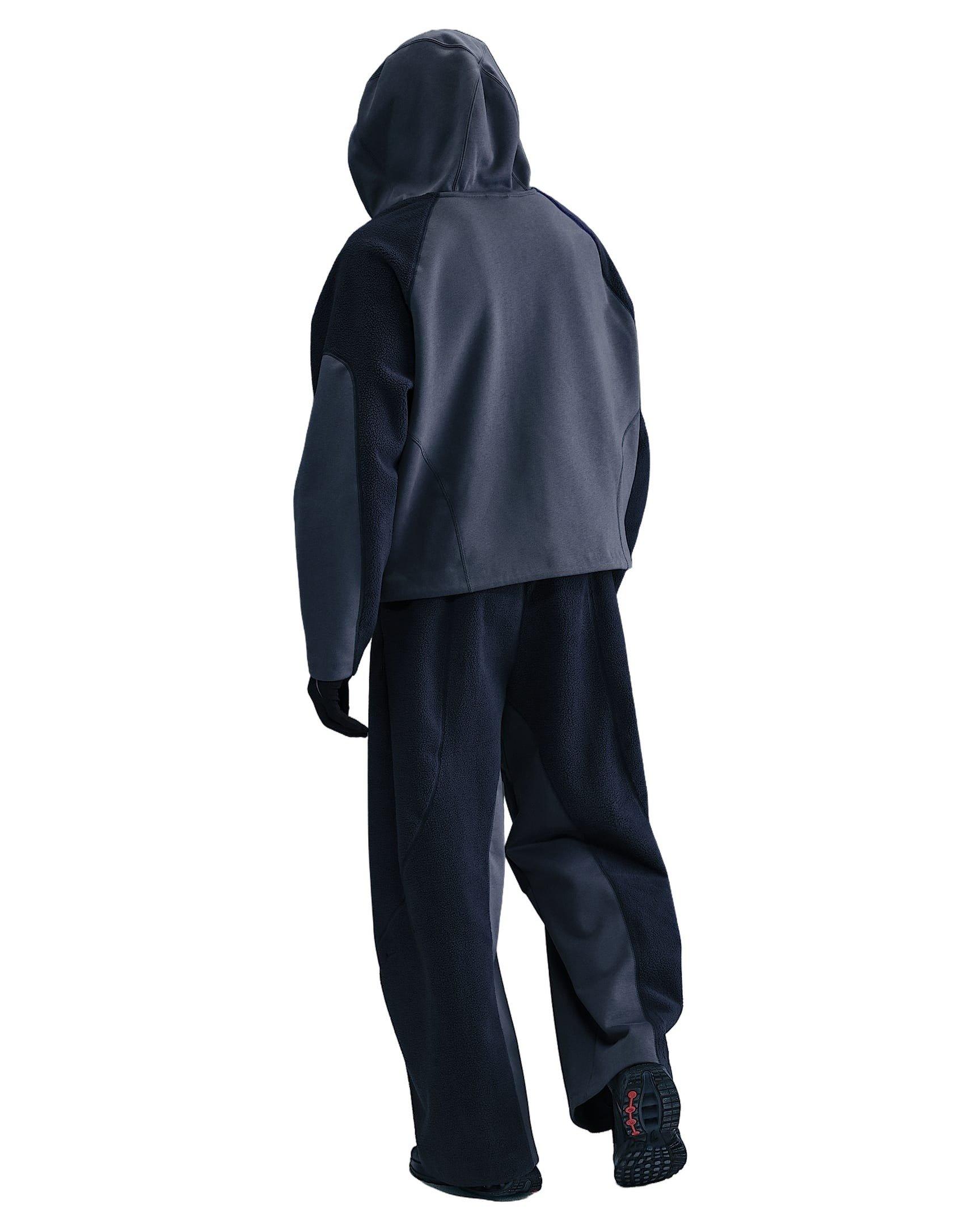 Nike Men's Tech Boreas Oversized Hoodie - BLUE Thumbnail View 7