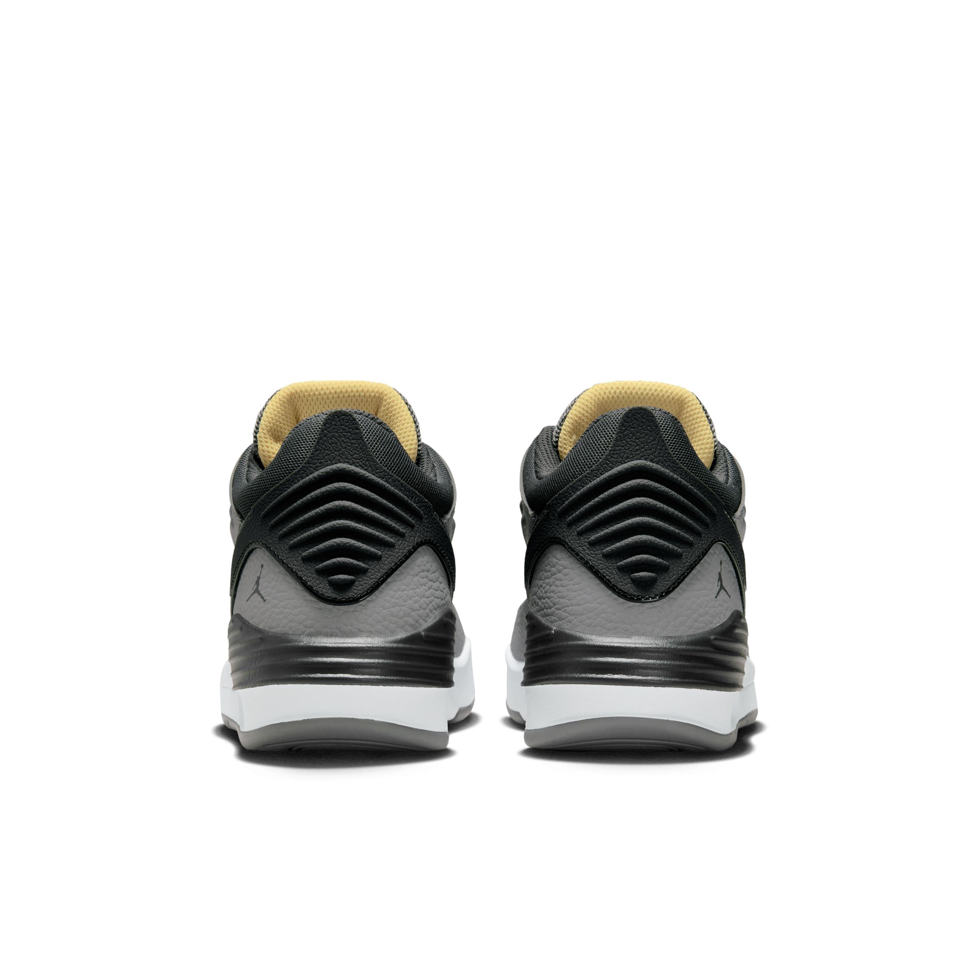 Jordan Max Aura 5 "Cement Grey/Anthracite/Topaz Gold/White" Grade School Boys' Shoe - GREY/ANTHRACITE/GOLD/WHITE Thumbnail View 5