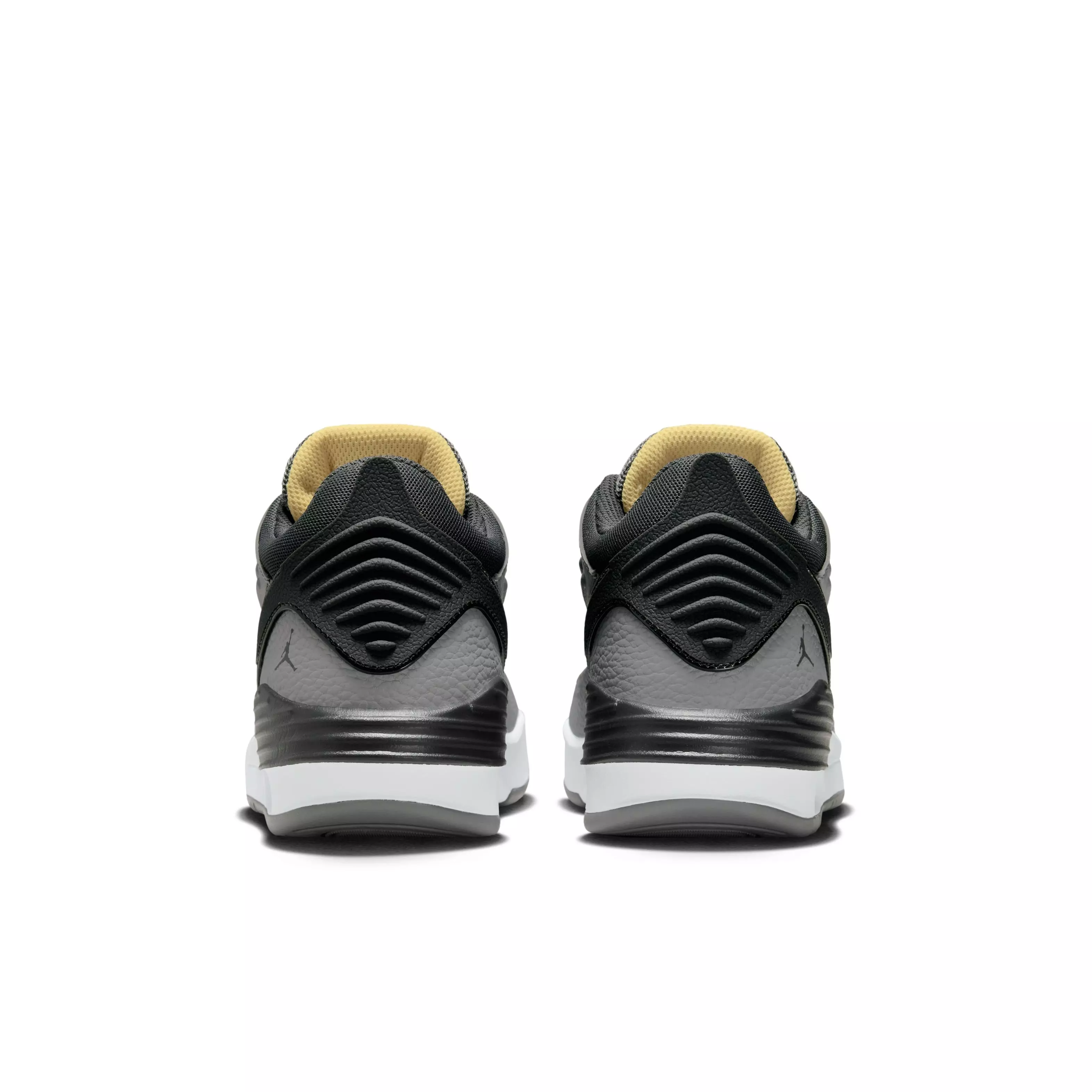 Jordan Max Aura 5 "Cement Grey/Anthracite/Topaz Gold/White" Grade School Boys' Shoe - GREY/ANTHRACITE/GOLD/WHITE