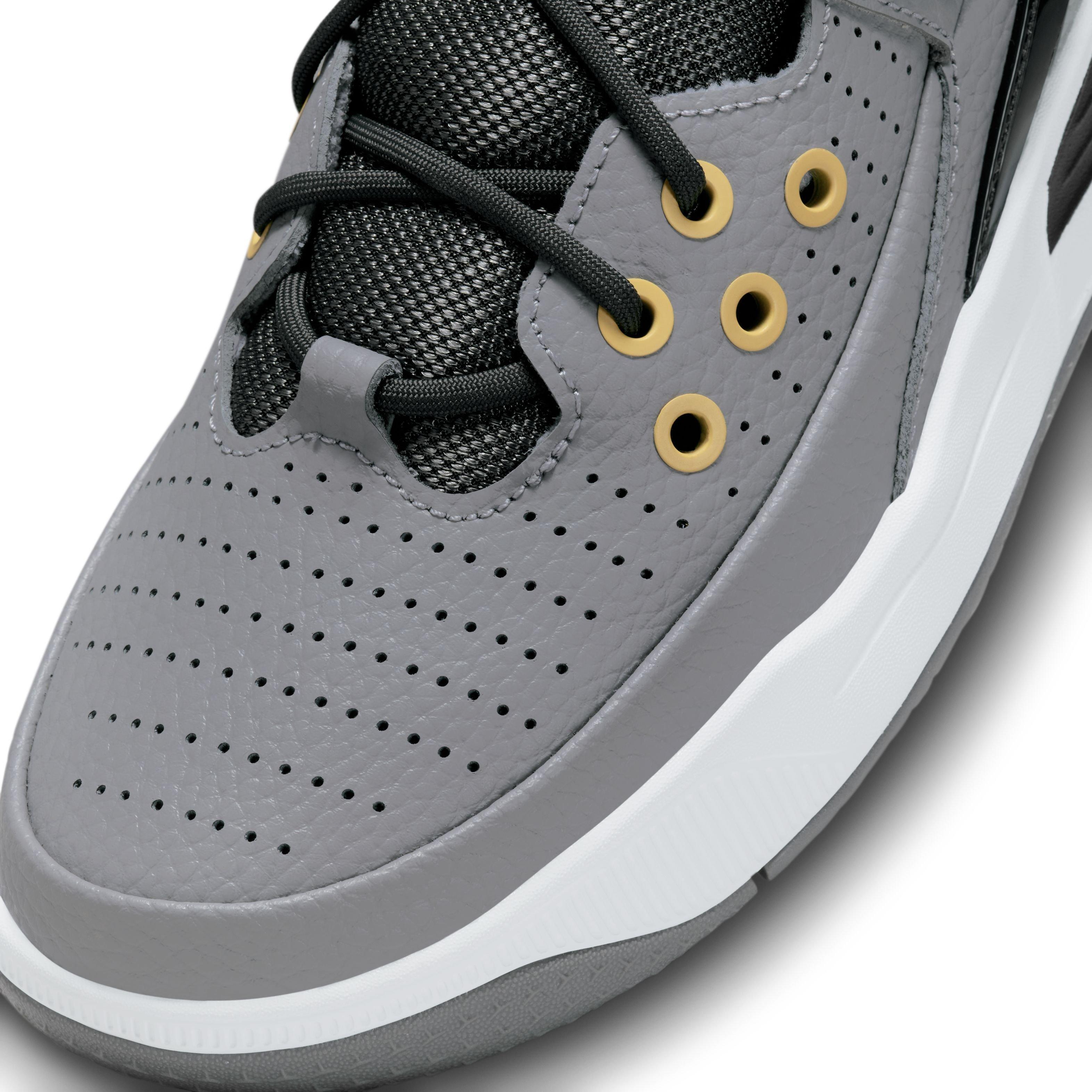 Jordan Max Aura 5 "Cement Grey/Anthracite/Topaz Gold/White" Grade School Boys' Shoe - GREY/ANTHRACITE/GOLD/WHITE Thumbnail View 7