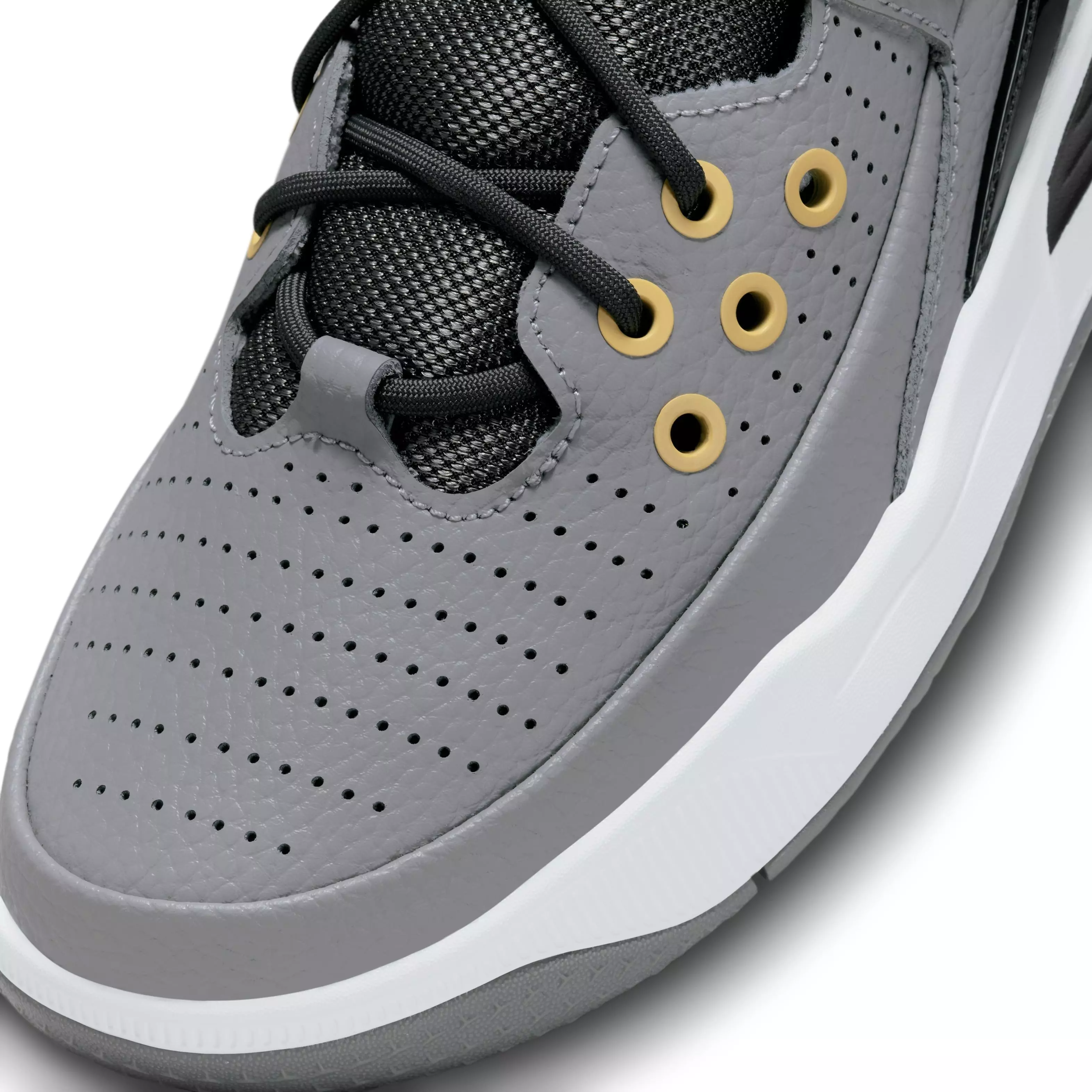 Jordan Max Aura 5 "Cement Grey/Anthracite/Topaz Gold/White" Grade School Boys' Shoe - GREY/ANTHRACITE/GOLD/WHITE