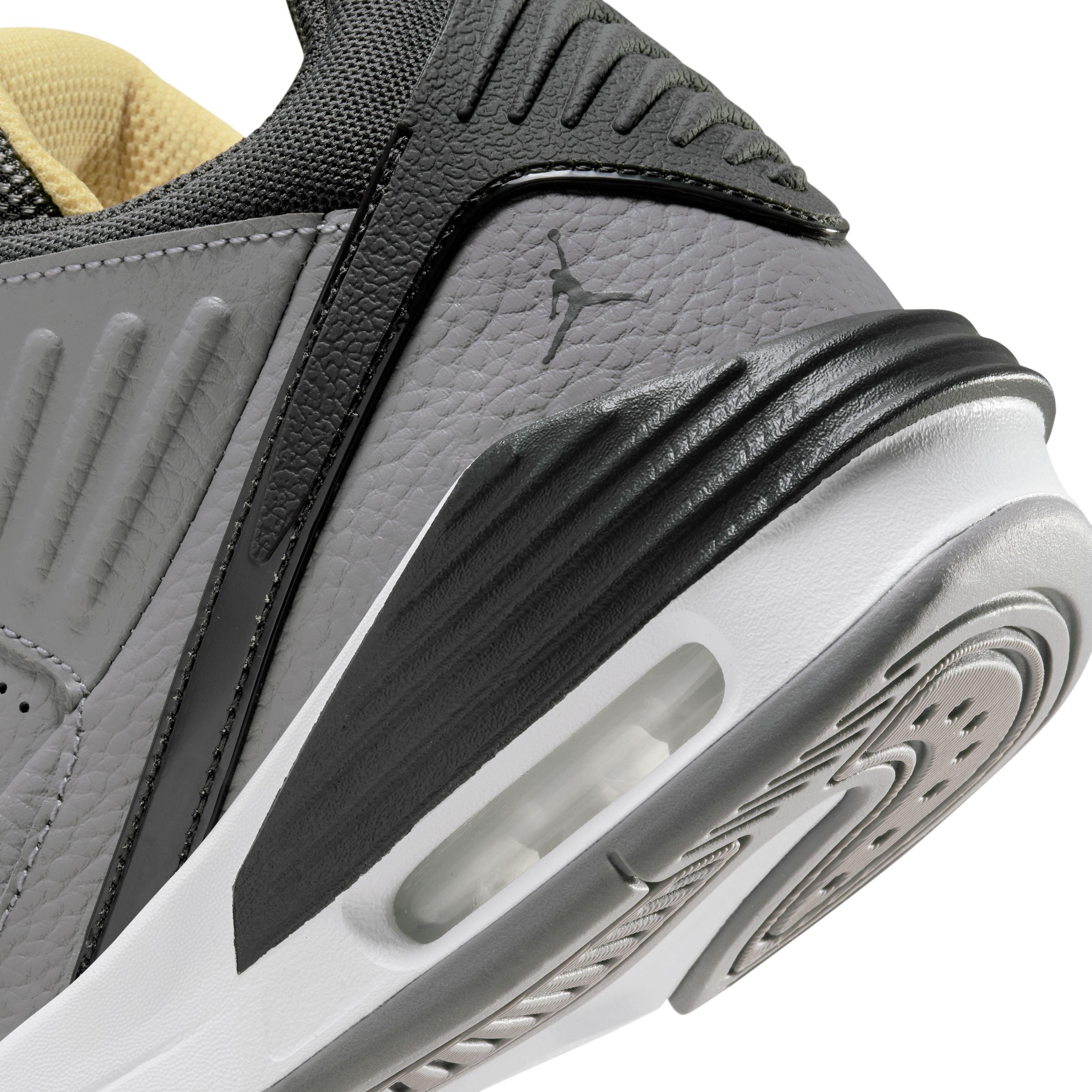 Jordan Max Aura 5 "Cement Grey/Anthracite/Topaz Gold/White" Grade School Boys' Shoe - GREY/ANTHRACITE/GOLD/WHITE Thumbnail View 8