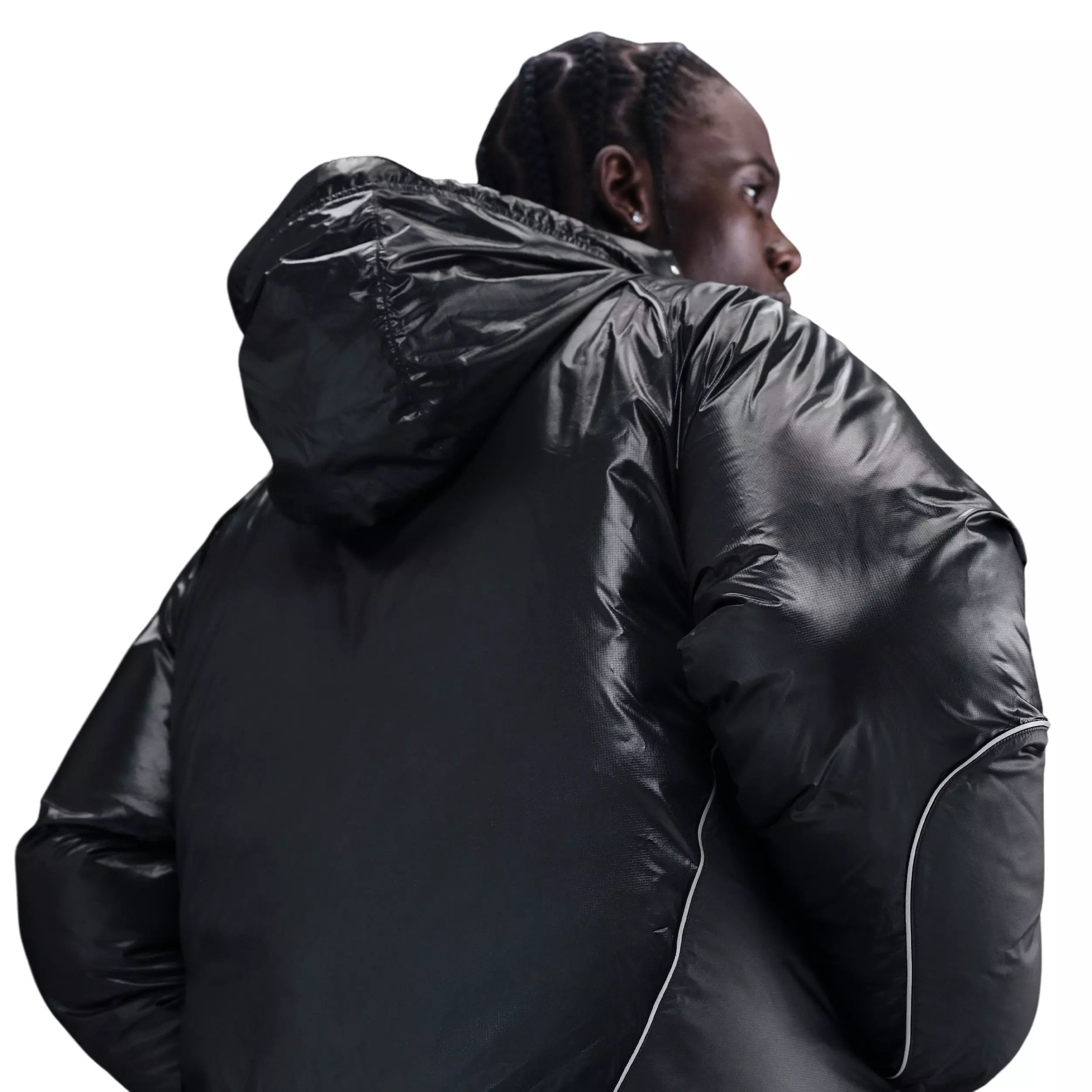 Nike Men's Tech Street Vision Bubble Jacket -Black - BLACK