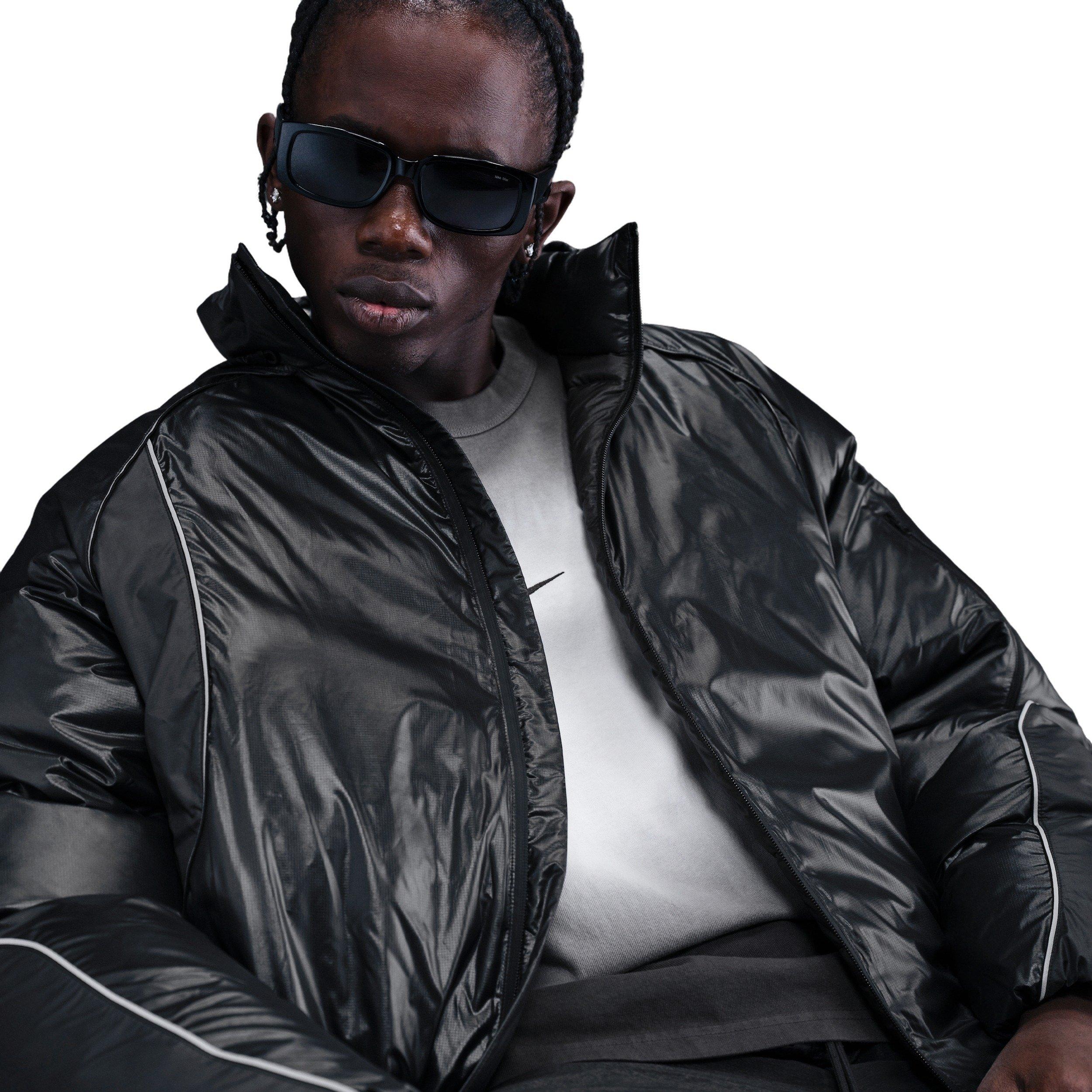 Nike Men's Tech Street Vision Bubble Jacket -Black - BLACK Thumbnail View 3