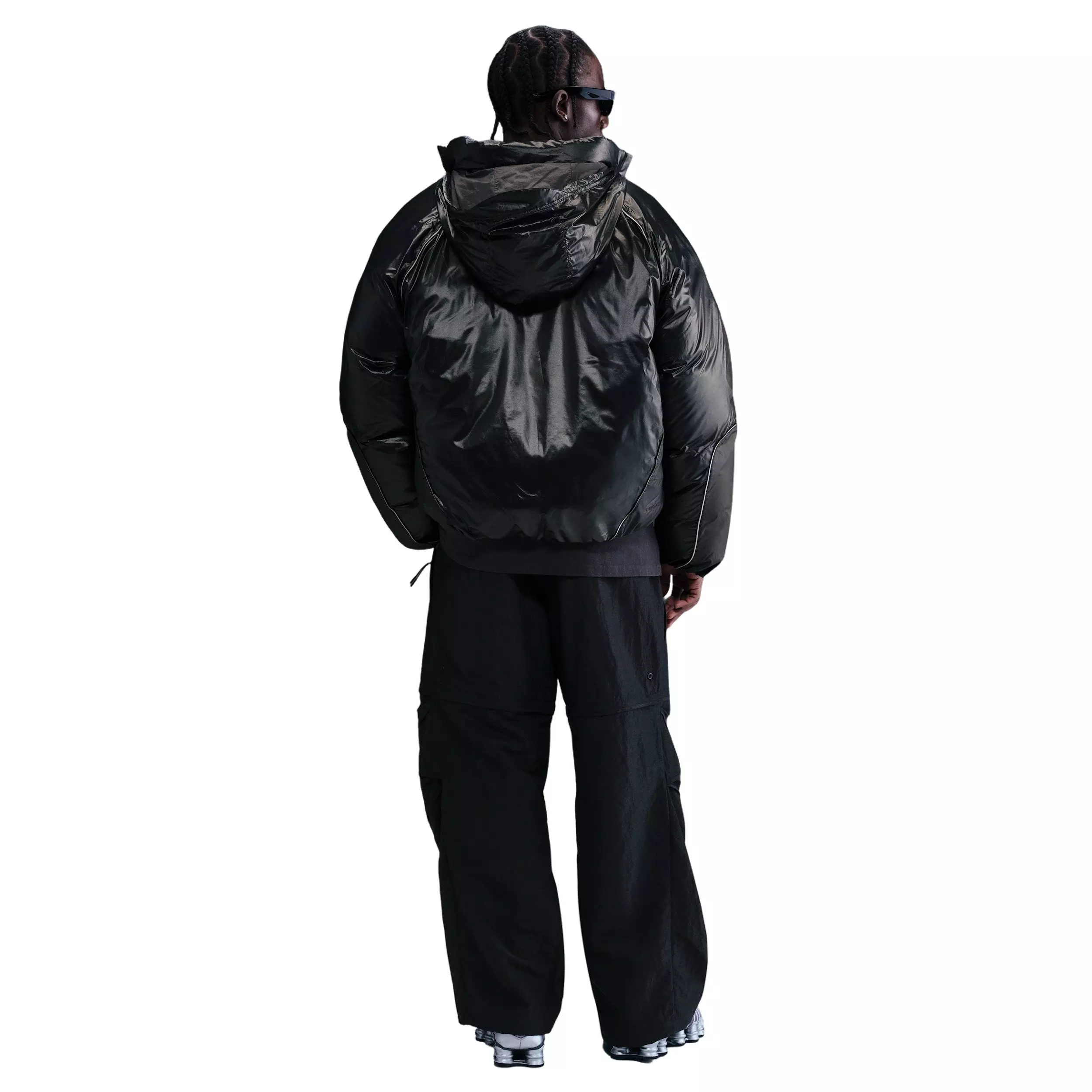 Nike Men's Tech Street Vision Bubble Jacket -Black - BLACK