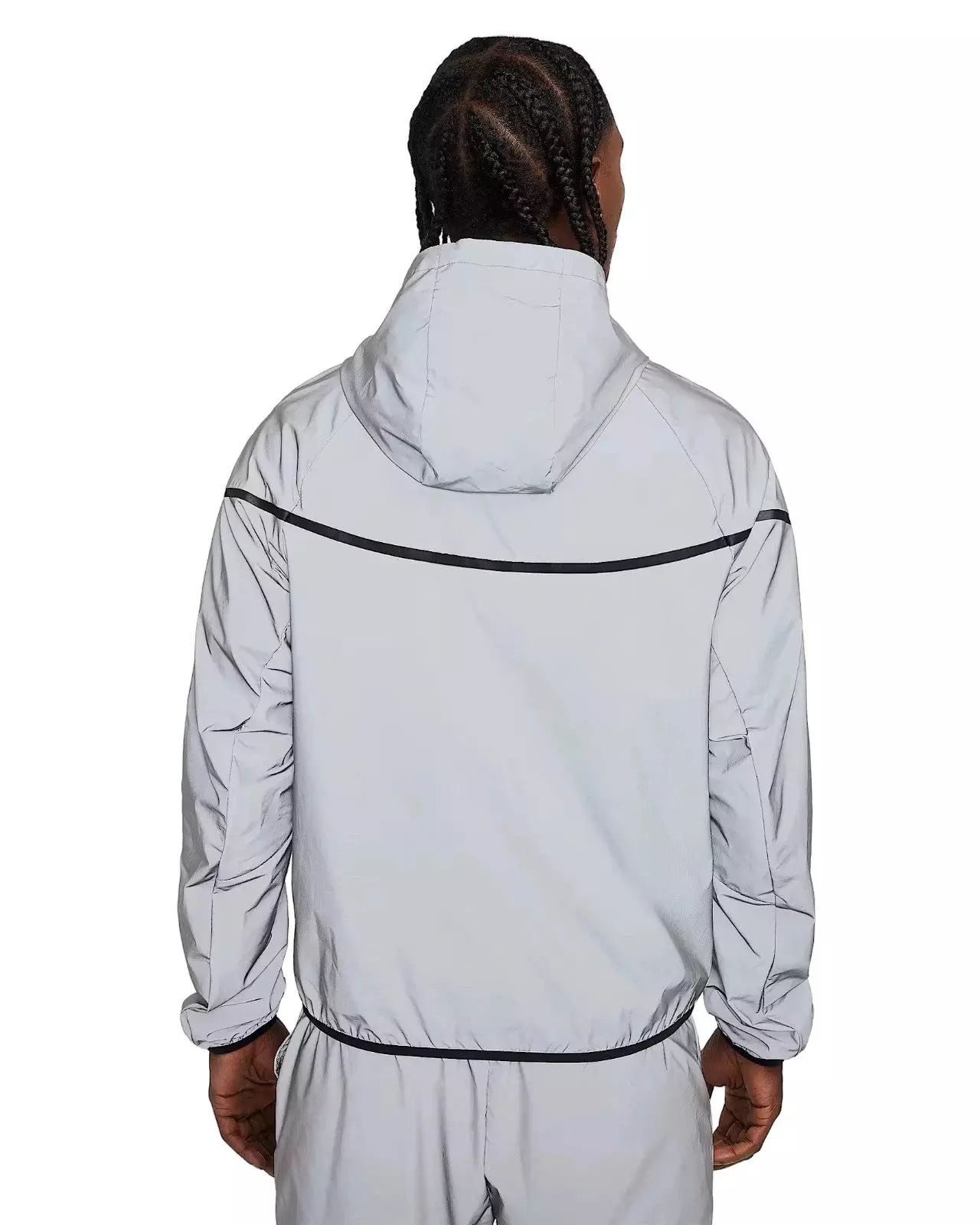 Nike Men's Tech Woven Flash Jacket - Grey - GREY