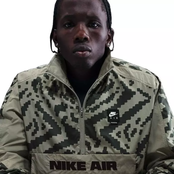 Nike Men's Air 1/2 Zip Jacket - GREEN