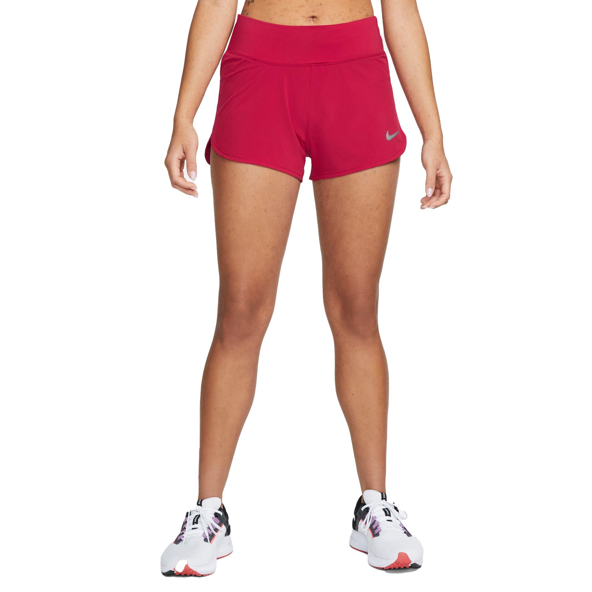 Nike Eclipse Women's 3" Running Shorts - RED Thumbnail View 1