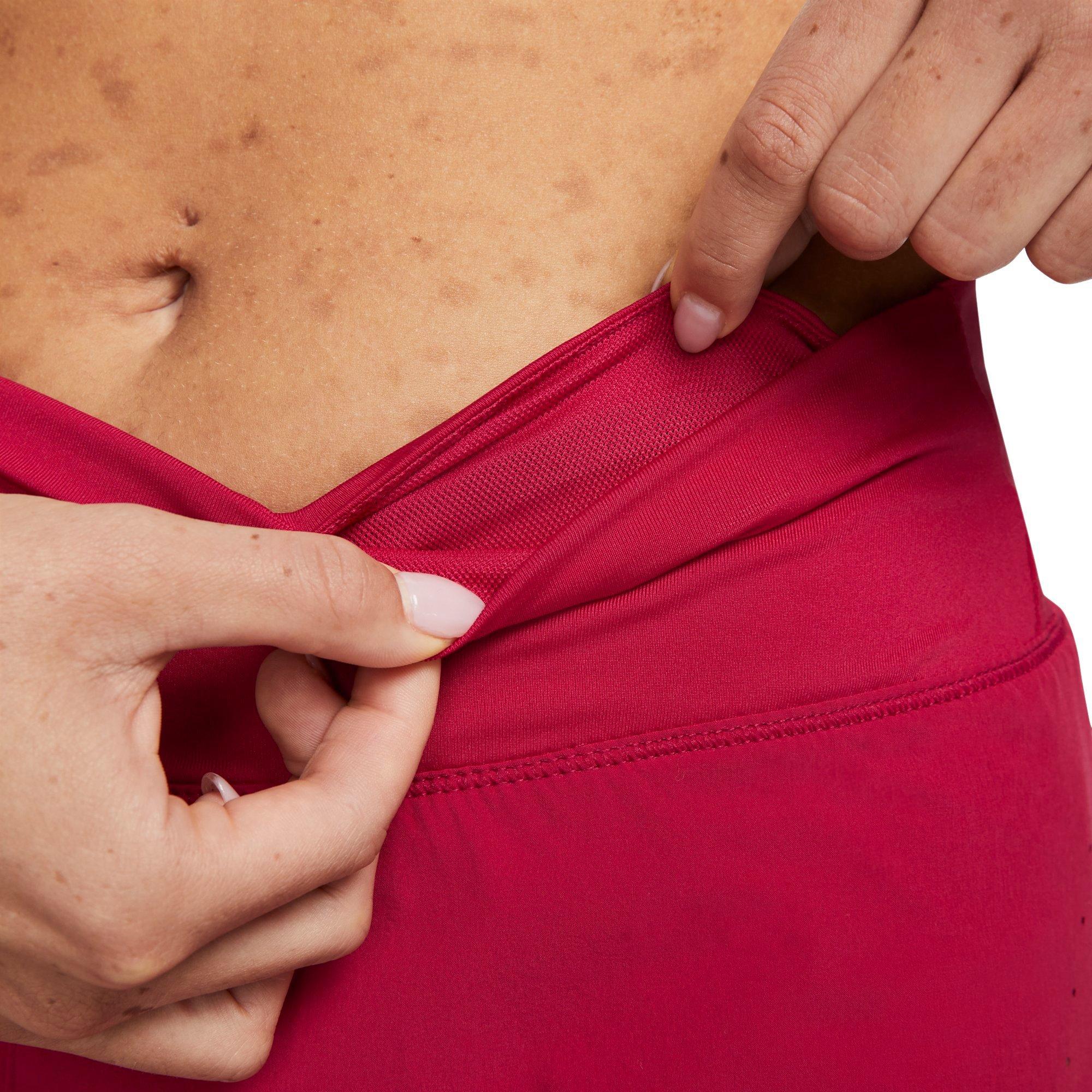 Nike Eclipse Women's 3" Running Shorts - RED Thumbnail View 7