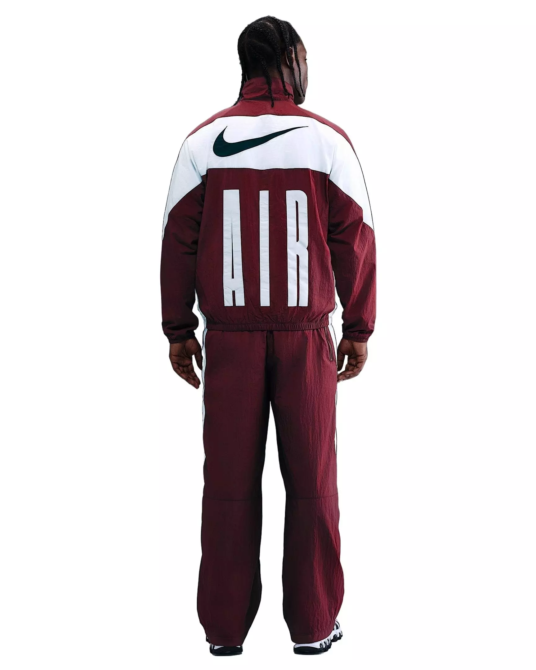 Nike Men's Air Woven Track Jacket - Red - RED