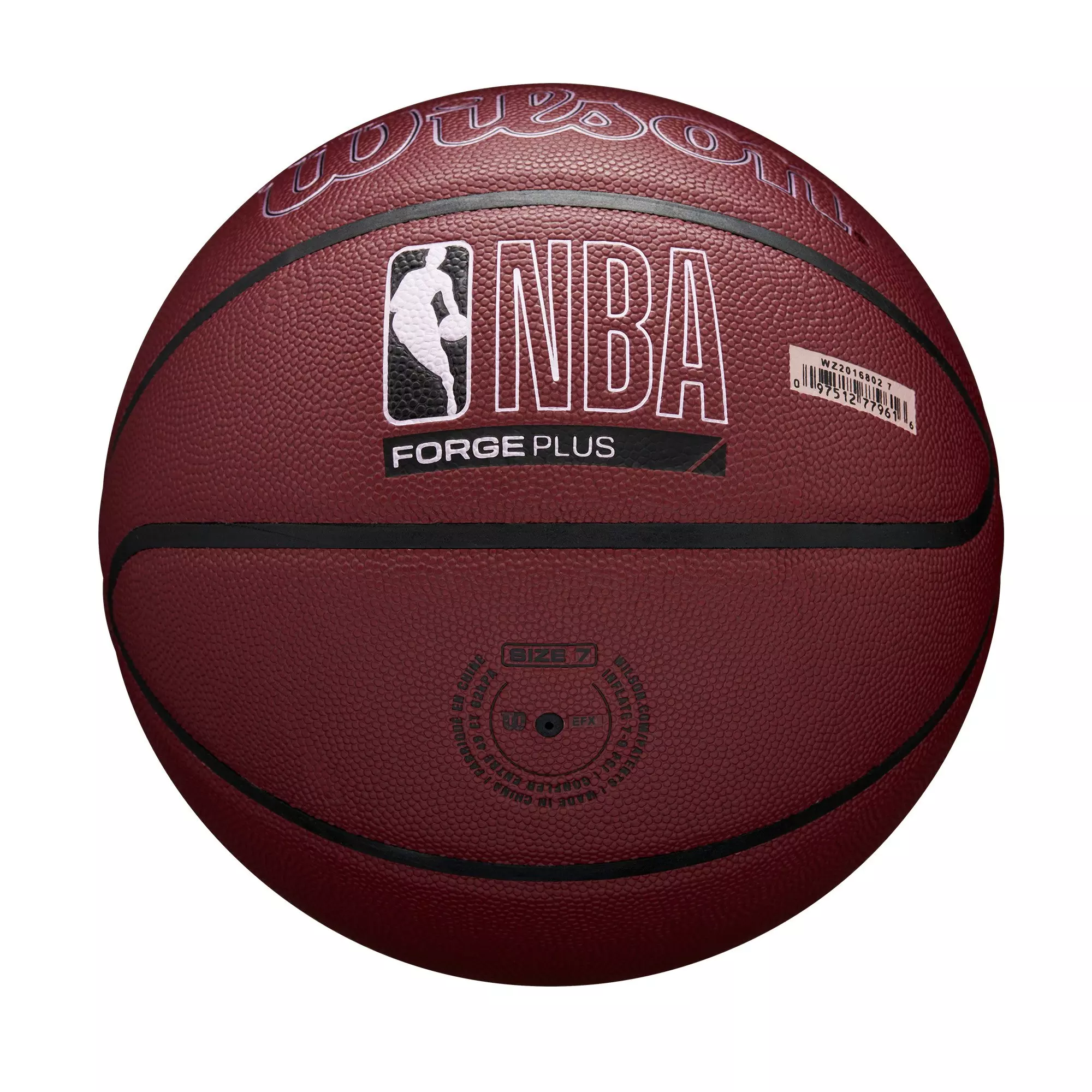 Wilson NBA Forge Plus 6 Basketball-Maroon - MAROON