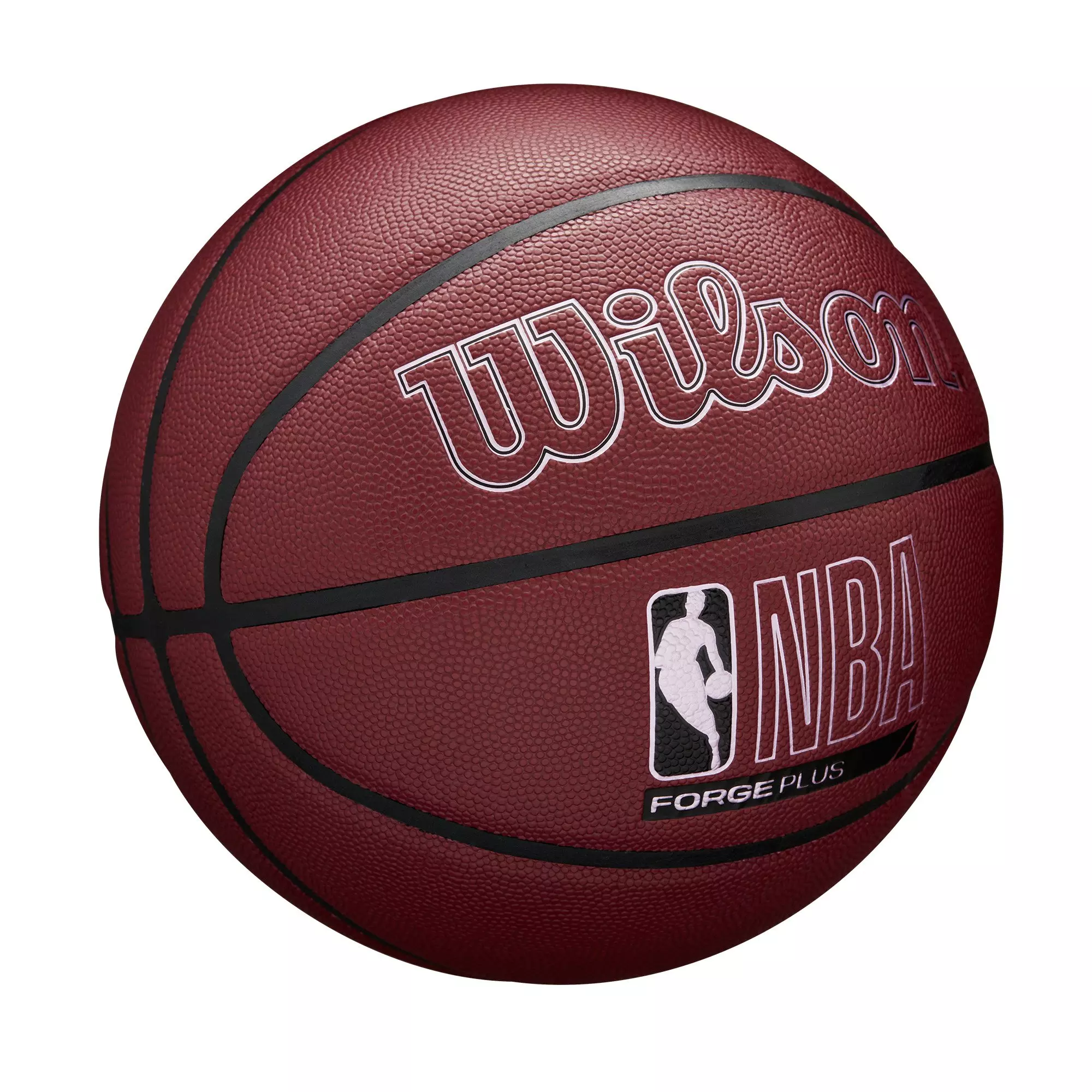 Wilson NBA Forge Plus 6 Basketball-Maroon - MAROON