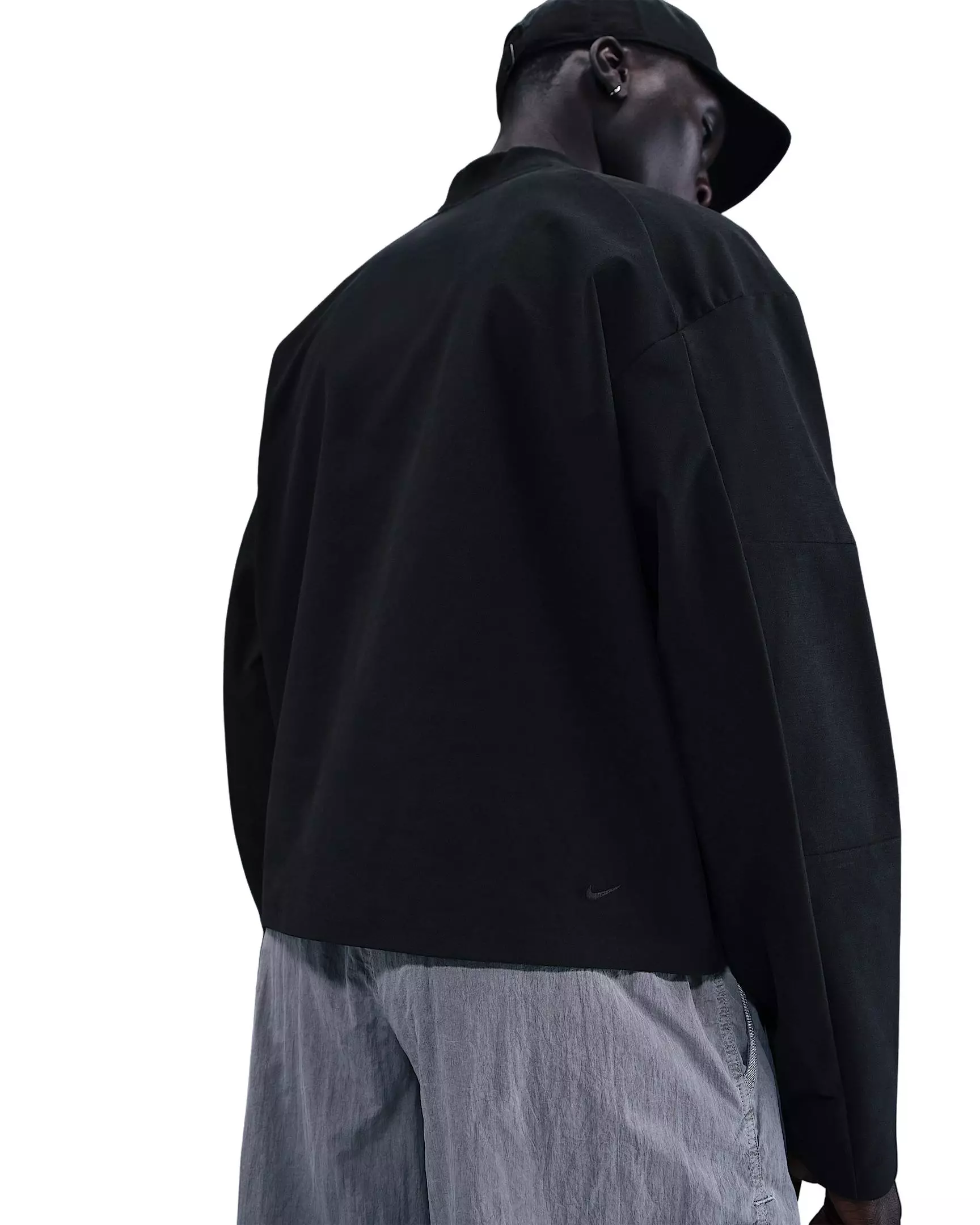 Nike Men's Tech Dri-FIT Shori Bomber Jacket - Black - BLACK