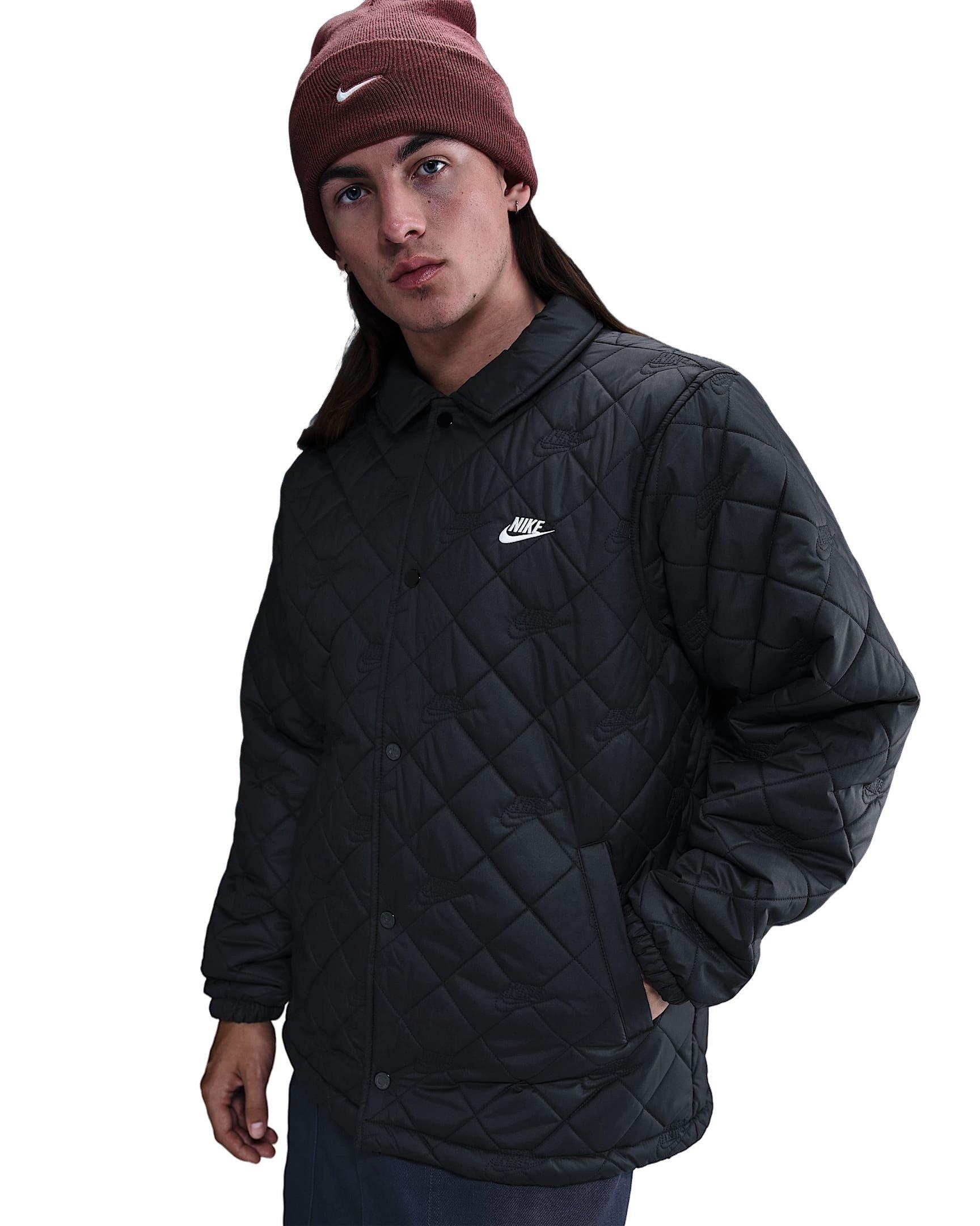 Nike Men's Club Coaches Jacket - BLACK Thumbnail View 1