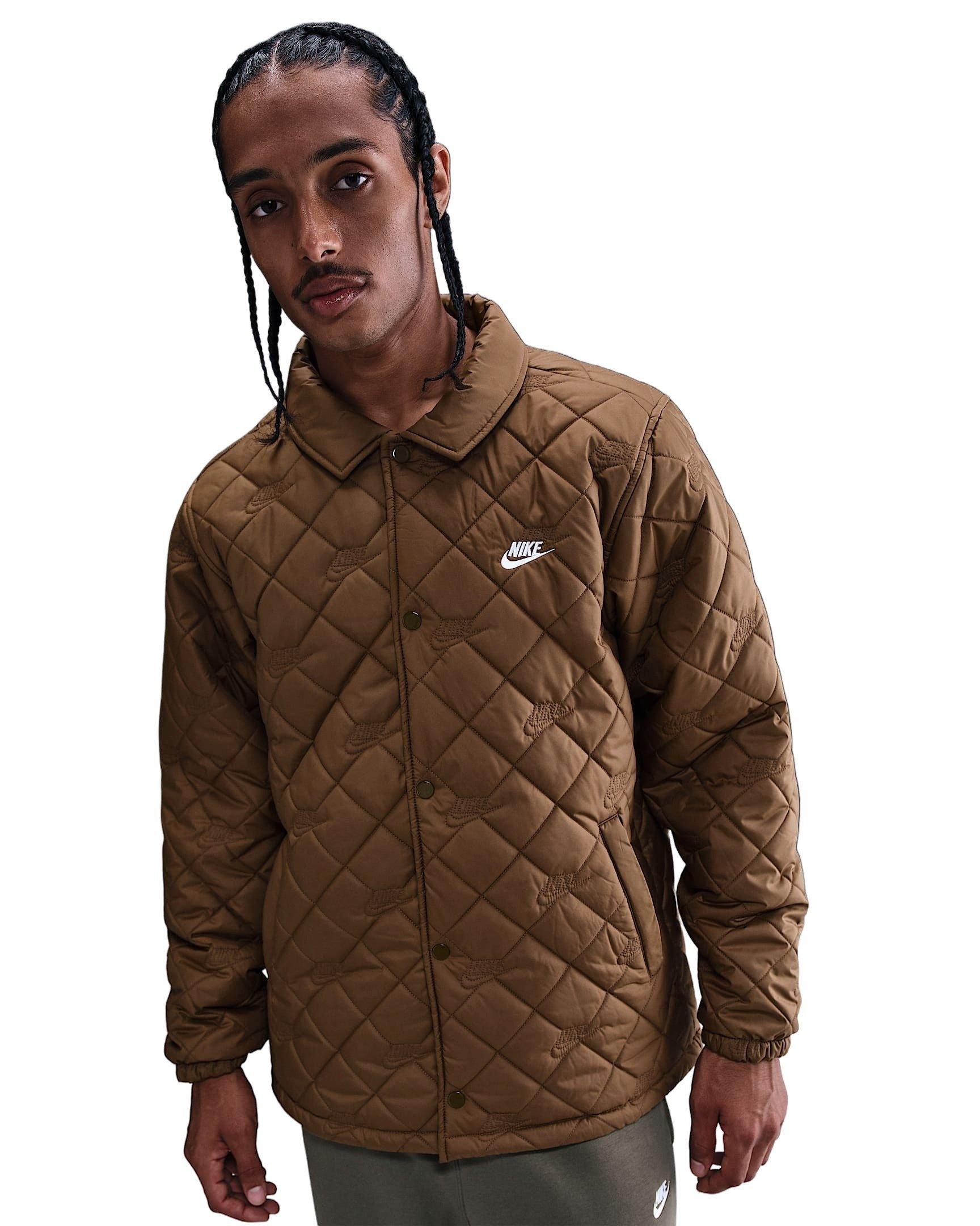 Nike Men's Club Coaches Jacket - BROWN Thumbnail View 1