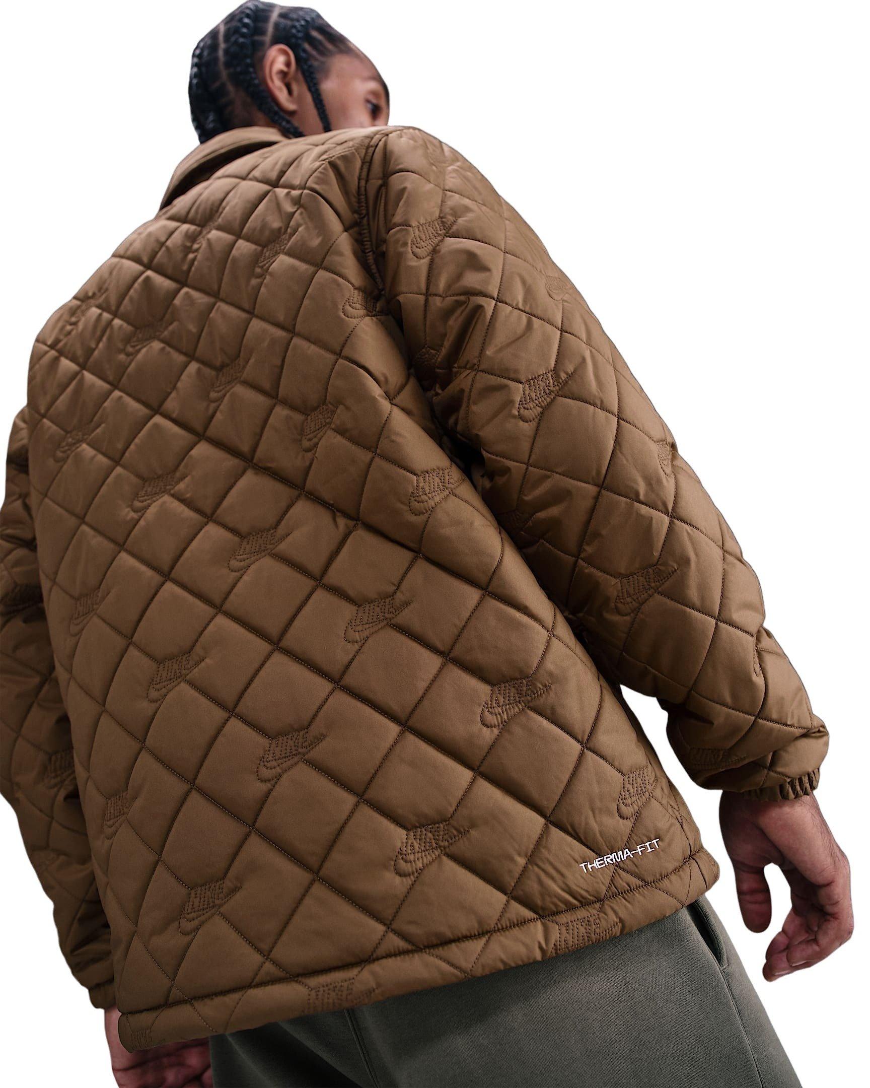 Nike Men's Club Coaches Jacket - BROWN Thumbnail View 2