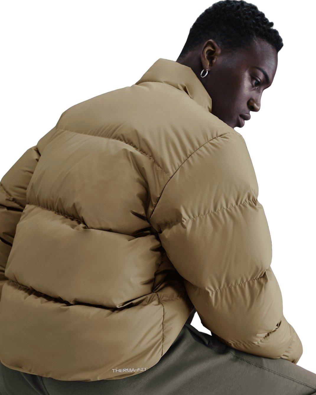 Nike Men's Sportswear Club Therma-FIT Puffer Jacket - BEIGE Thumbnail View 2