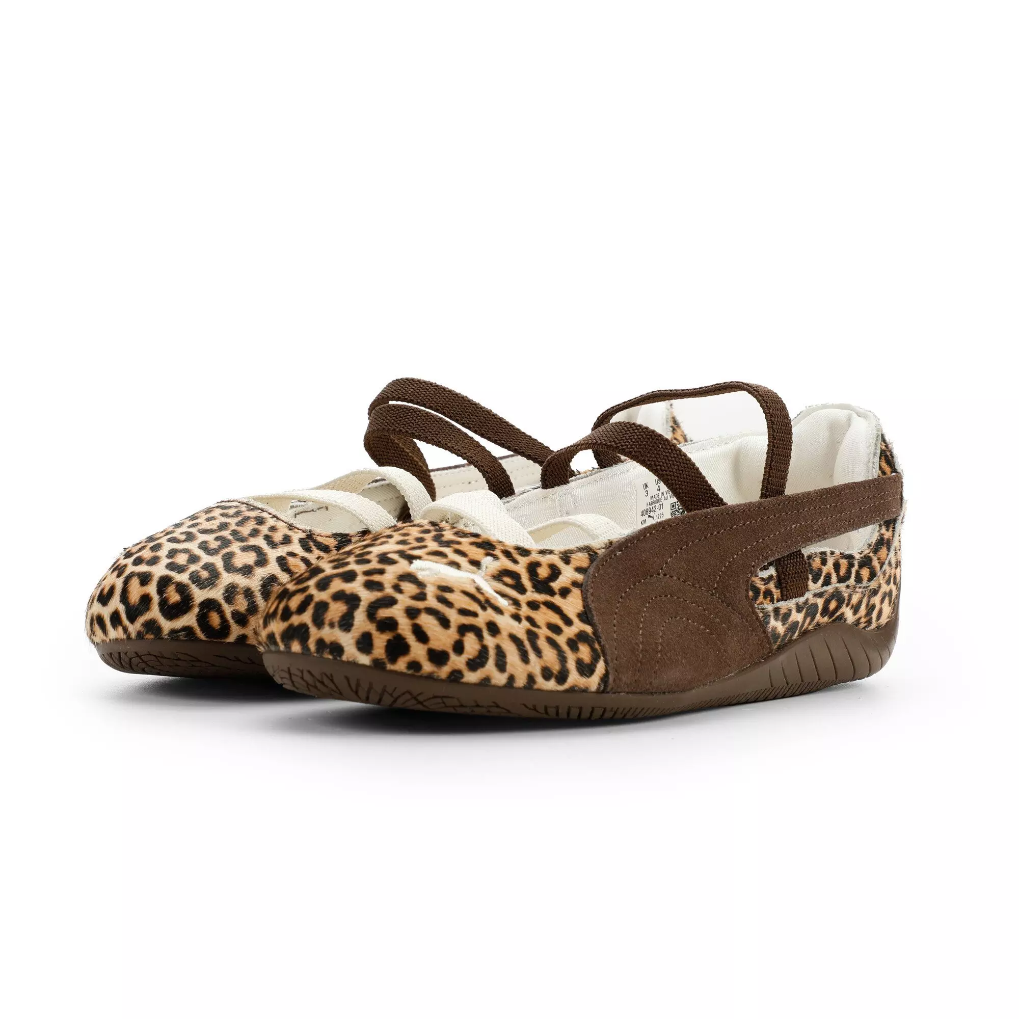 PUMA Speedcat Ballet Wild "Brown/Black/White" Grade School Girls' Shoe - BROWN/BLACK/WHITE