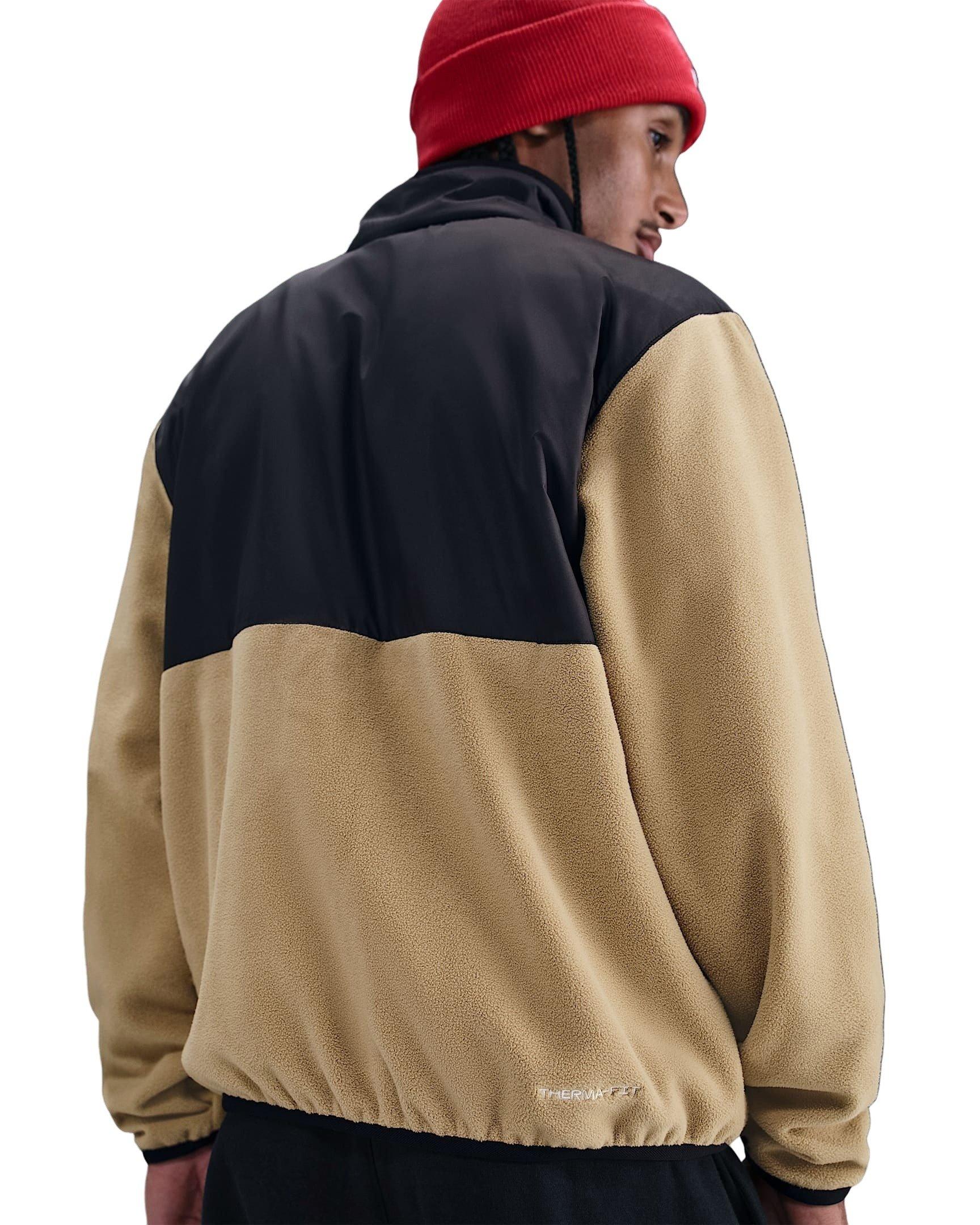 Nike Men's Sportswear Club Winterized Full-Zip Jacket - Brown/Black - BROWN/BLACK Thumbnail View 2