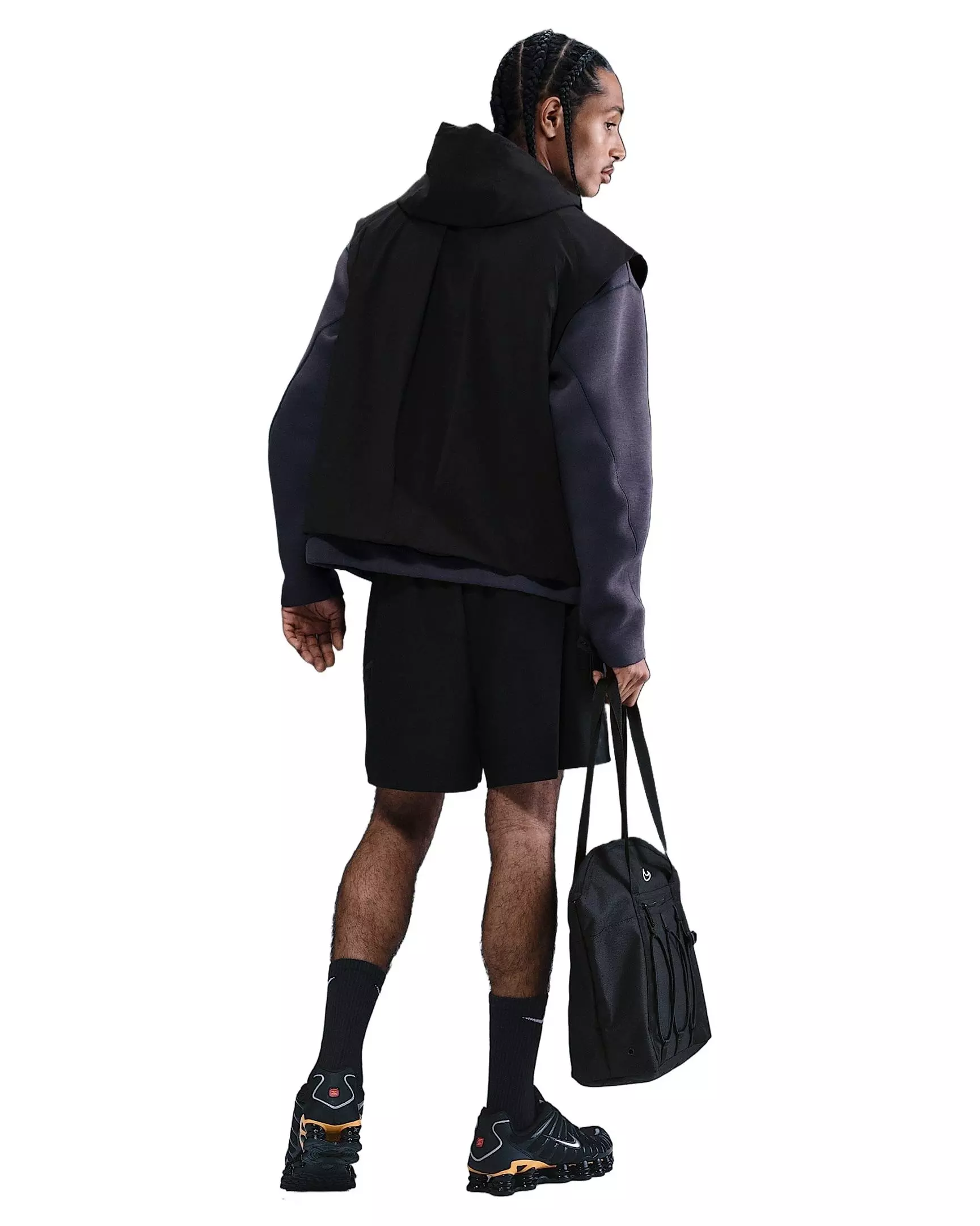 Nike Men's Tech Dri-FIT Woven Windrunner Vest - BLACK