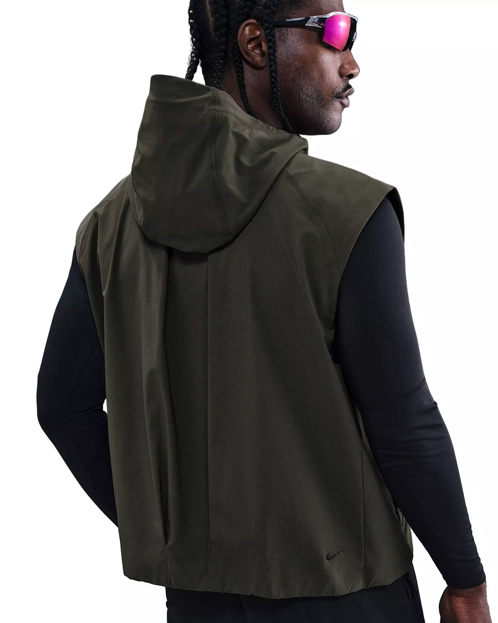 Nike Men's Tech Dri-FIT Woven Windrunner Vest - GREEN