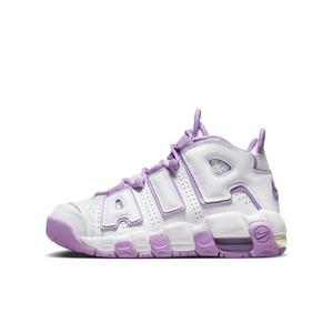 Nike Air More Uptempo "White/Rush Fuchsia/Rush Fuchsia" Grade School Kids' Shoe