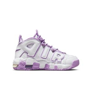 Nike Air More Uptempo "White/Rush Fuchsia/Rush Fuchsia" Grade School Kids' Shoe