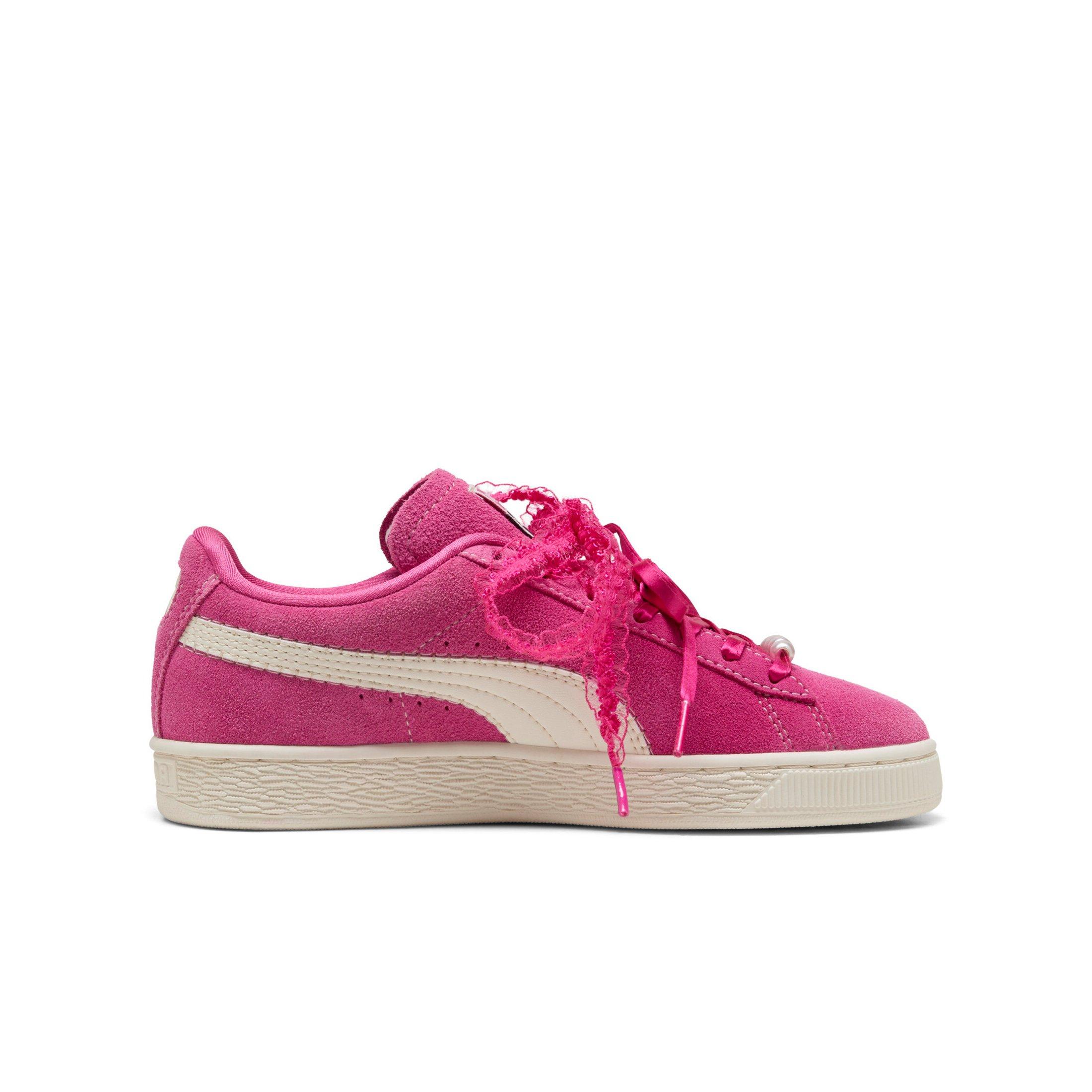 PUMA Suede Bloom "Pink/White" Grade School Girls' Shoe - PINK/WHITE