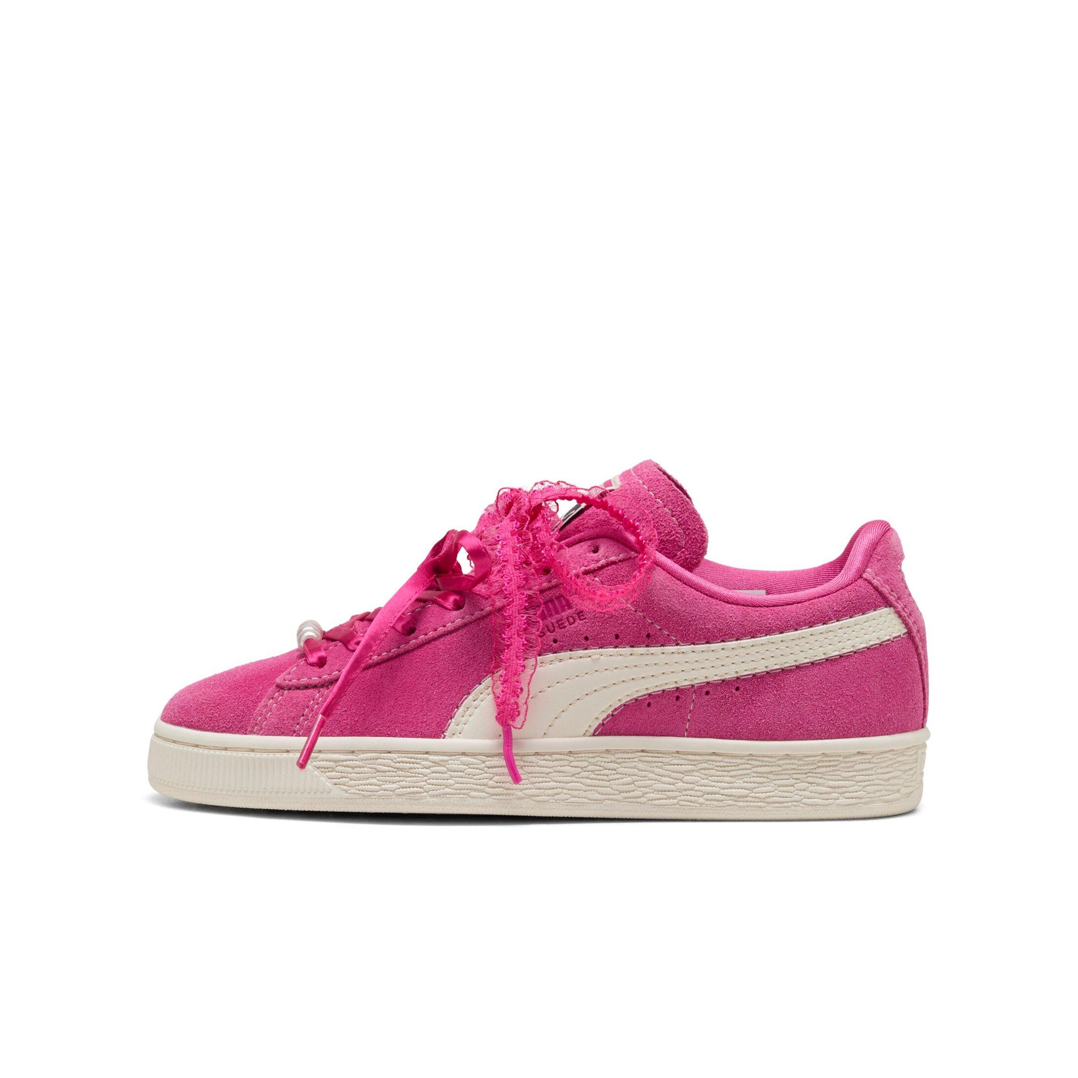 PUMA Suede Bloom "Pink/White" Grade School Girls' Shoe - PINK/WHITE