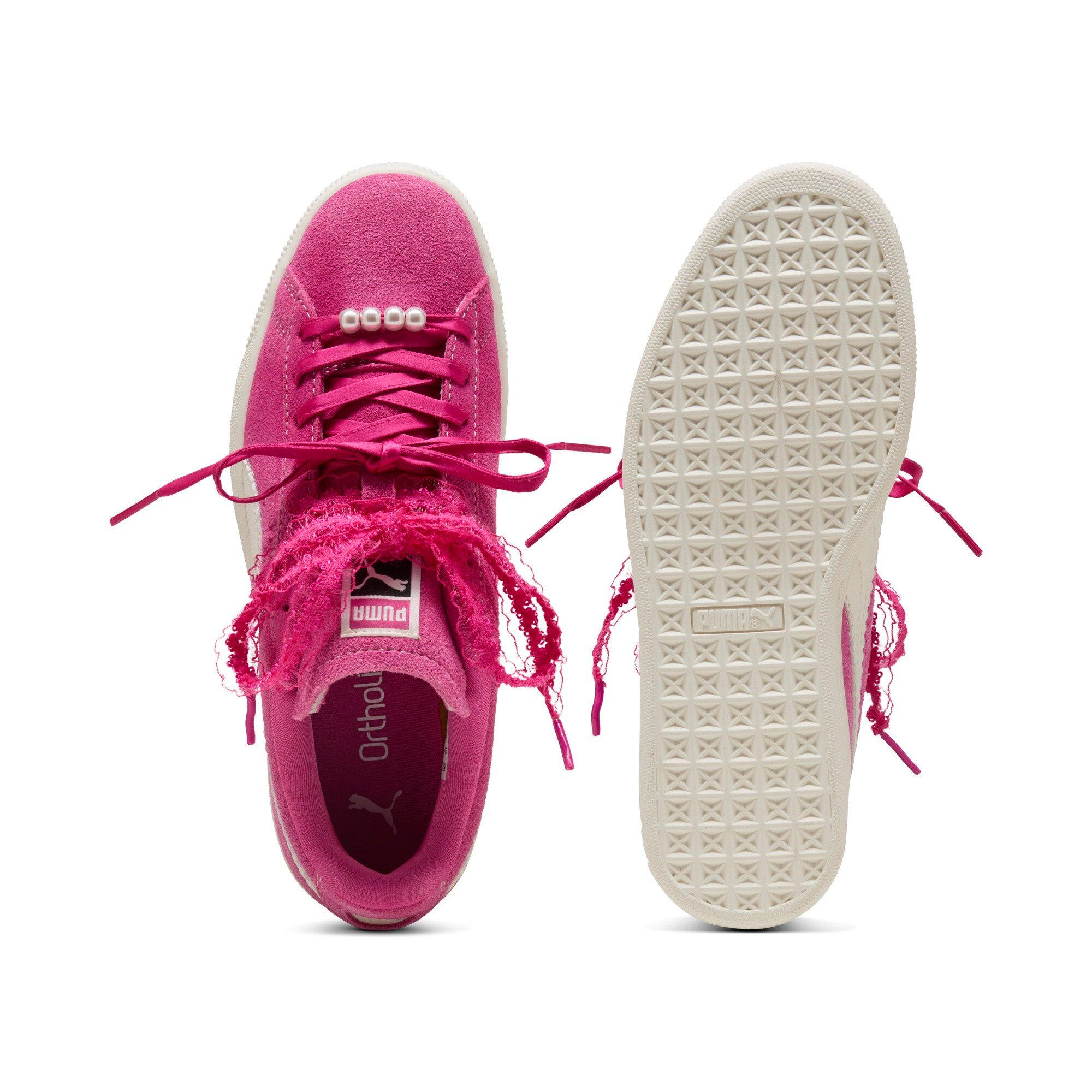 PUMA Suede Bloom "Pink/White" Grade School Girls' Shoe - PINK/WHITE